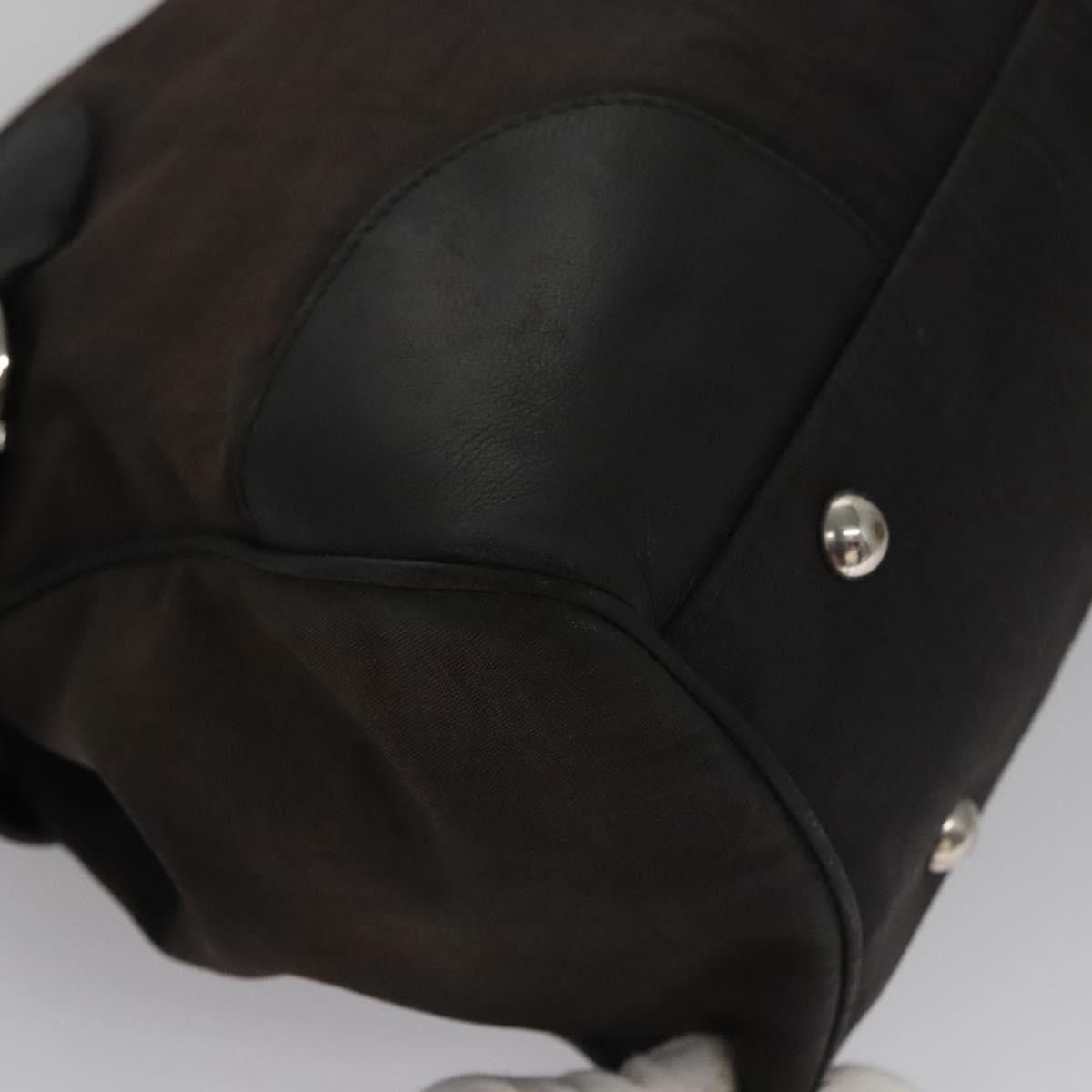 Salvatore Ferragamo Salvatore Ferragamo Hand Bag Canvas Leather Black Silver Size ONE SIZE - 9 Thumbnail