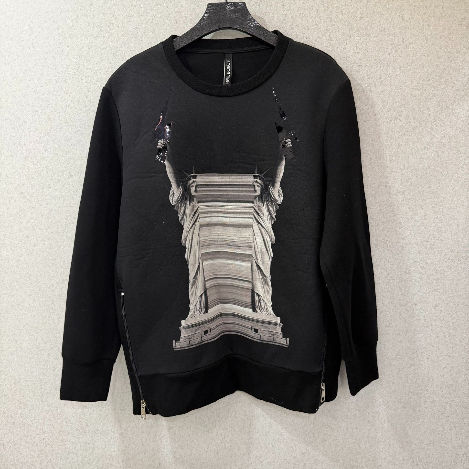 Neil Barrett Neil Barrett Cotton Hoodie s Men Size US S / EU 44-46 / 1 - 1 Thumbnail