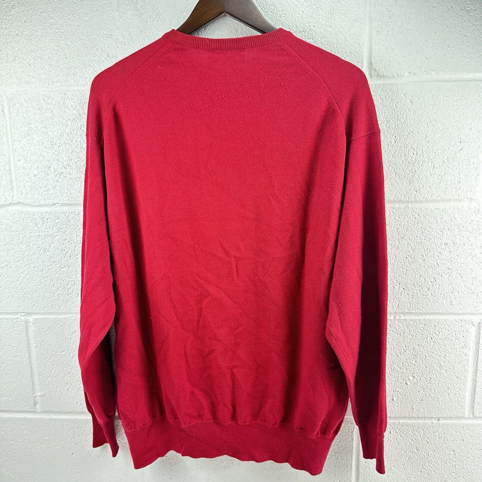 William Lockie Vintage William Lockie 100% Lambswool Sweater Men Sz XL Red Size US L / EU 52-54 / 3 - 3 Thumbnail