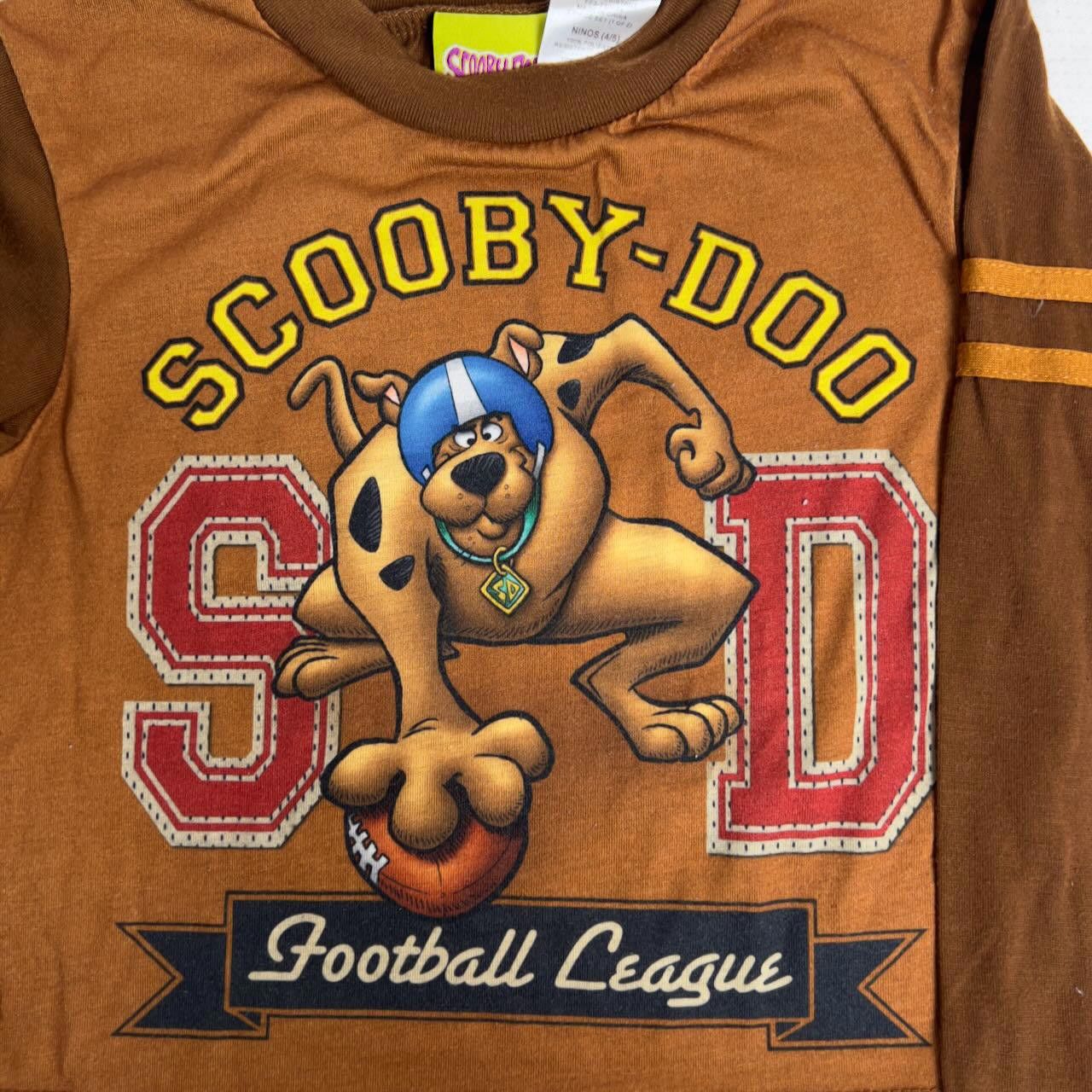 Designer Scooby-Doo Boys Football League Long Sleeve Shirt 4T/5T Size US XXS / EU 40 - 2 Thumbnail