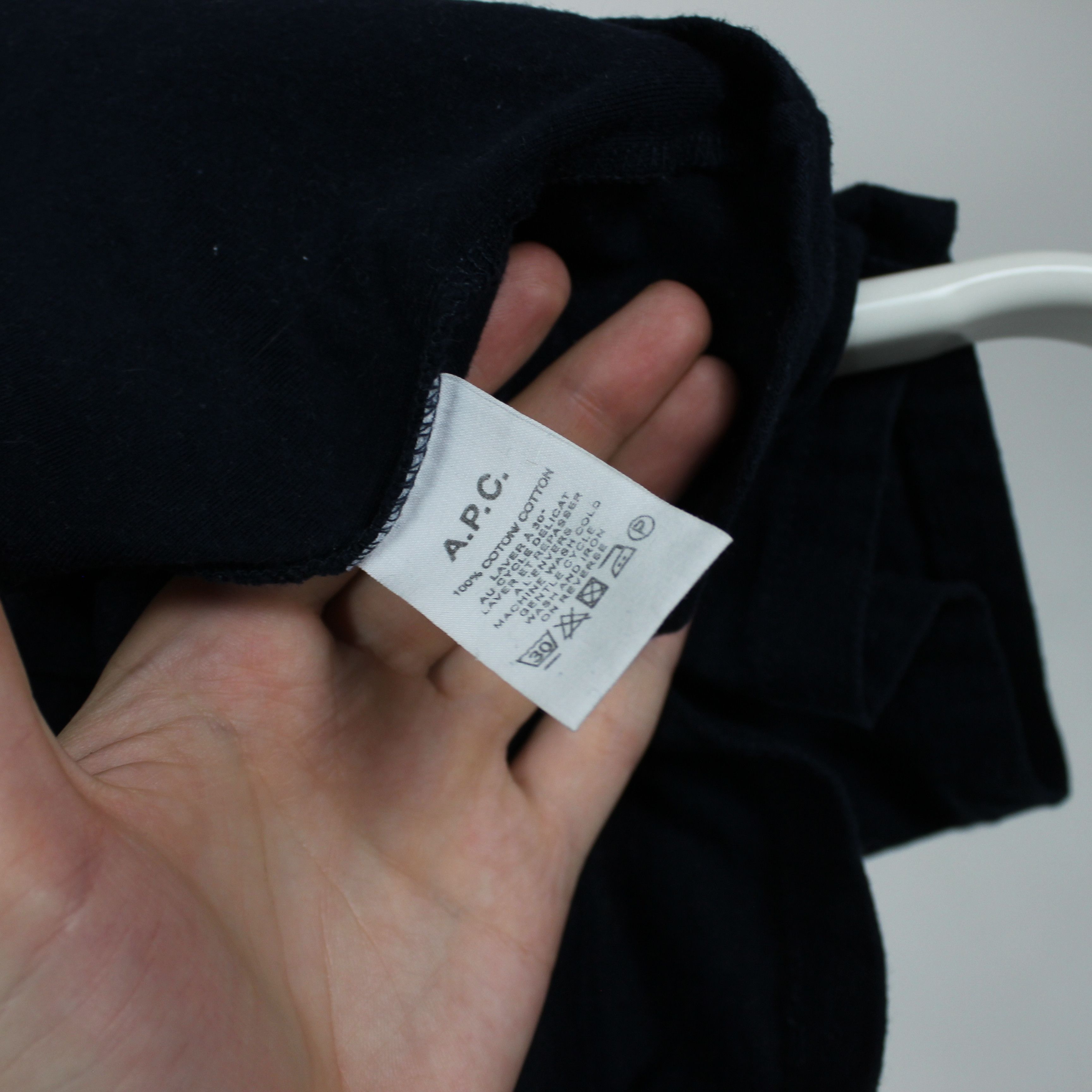 A.P.C. A.P.C t shirt men logo cotton navy blue s Size US S / EU 44-46 / 1 - 6 Thumbnail