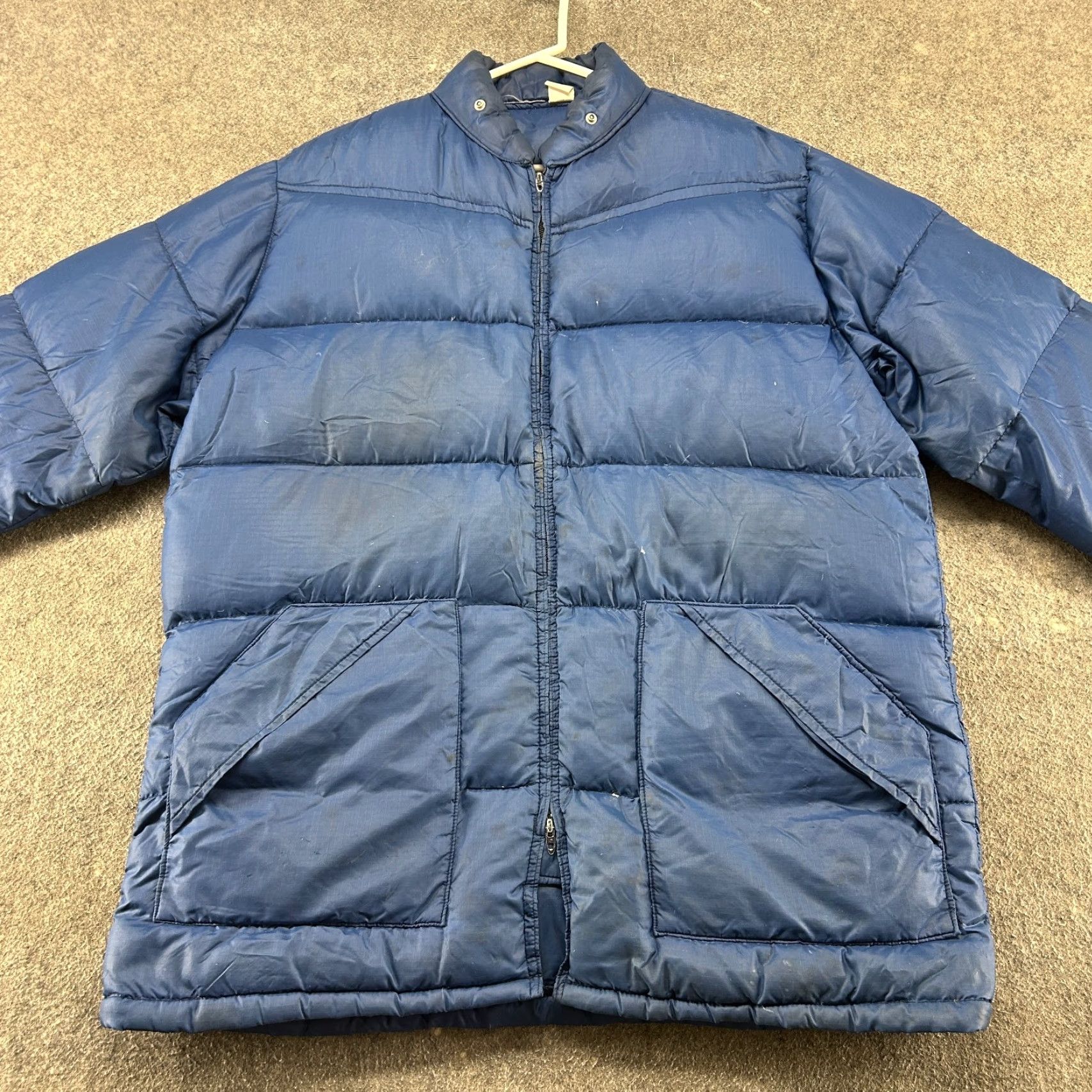 Vintage VINTAGE Jacket Men 2XL Blue Navy Puffer Quilted Parka Expedition Ripstop Nylon Softshell Full Zip Winter Casual Outdoor Size US XXL / EU 58 / 5 - 4 Thumbnail