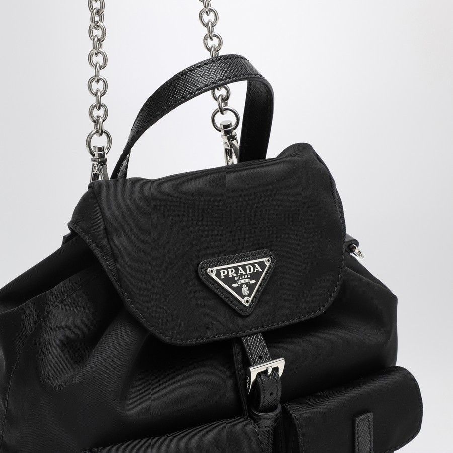 Prada o1d2blof0924 Size : OS / Logo Backpack Bag In Black Size ONE SIZE - 5 Thumbnail