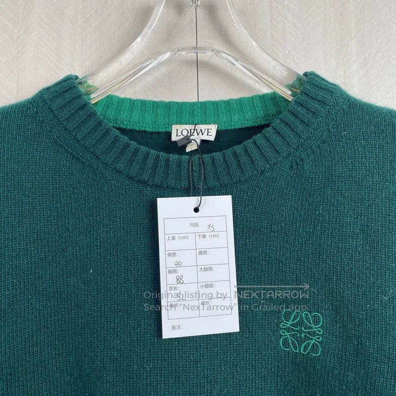 Loewe Loewe Embroidered Logo Round Neck Sweater Size XS / US 0-2 / IT 36-38 - 2 Thumbnail