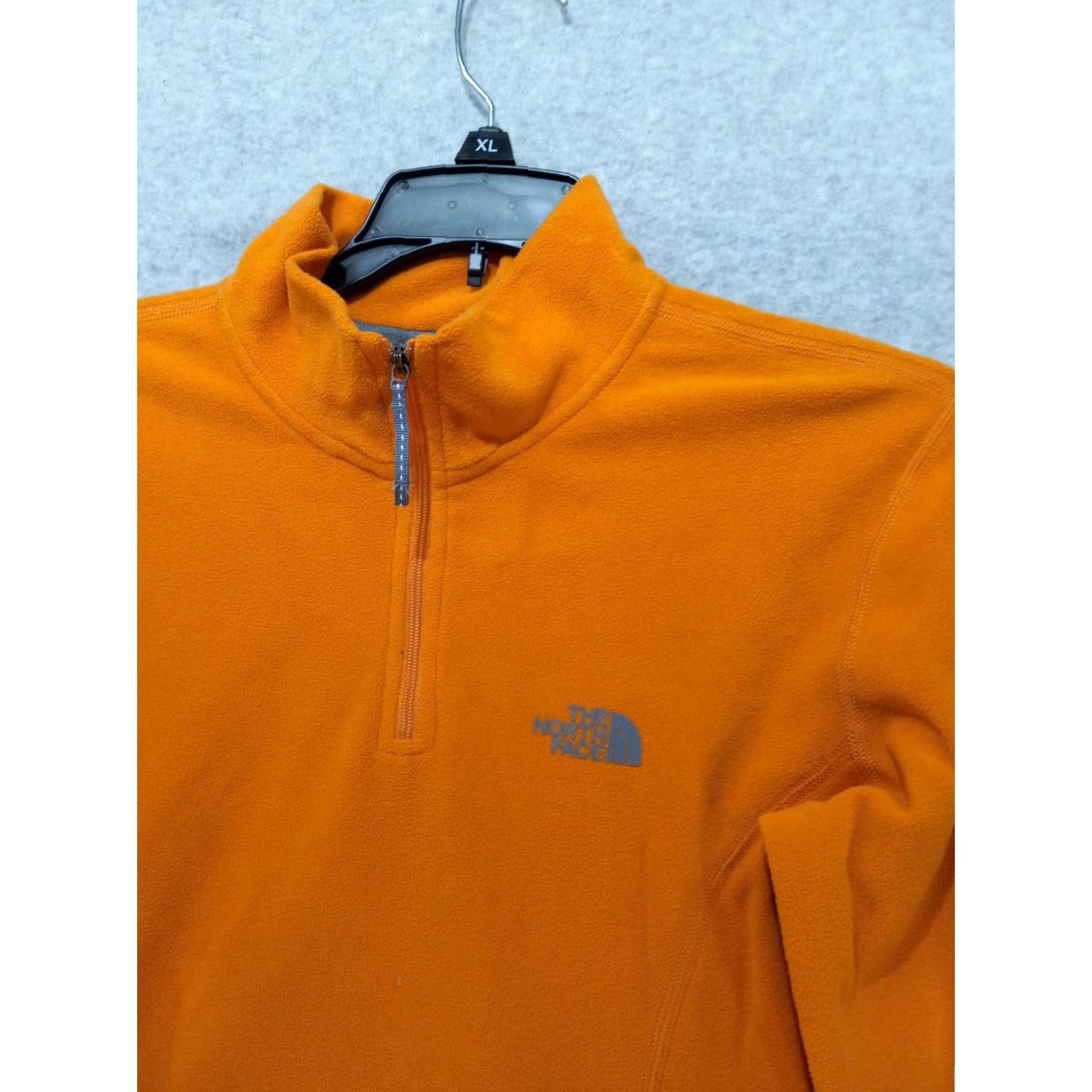 The North Face The North Face Women's Small 1/4 Zip Orange Fleece Pullover Jacket Size S / US 4 / IT 40 - 2 Thumbnail