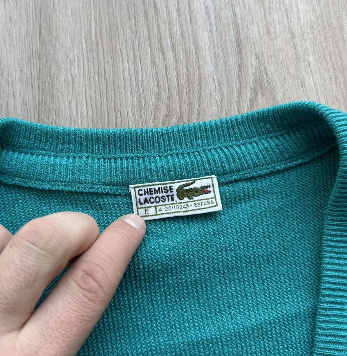 Lacoste Vintage 90s Lacoste Chemise Knit Cardigan Sweater Size US XL / EU 56 / 4 - 6 Thumbnail