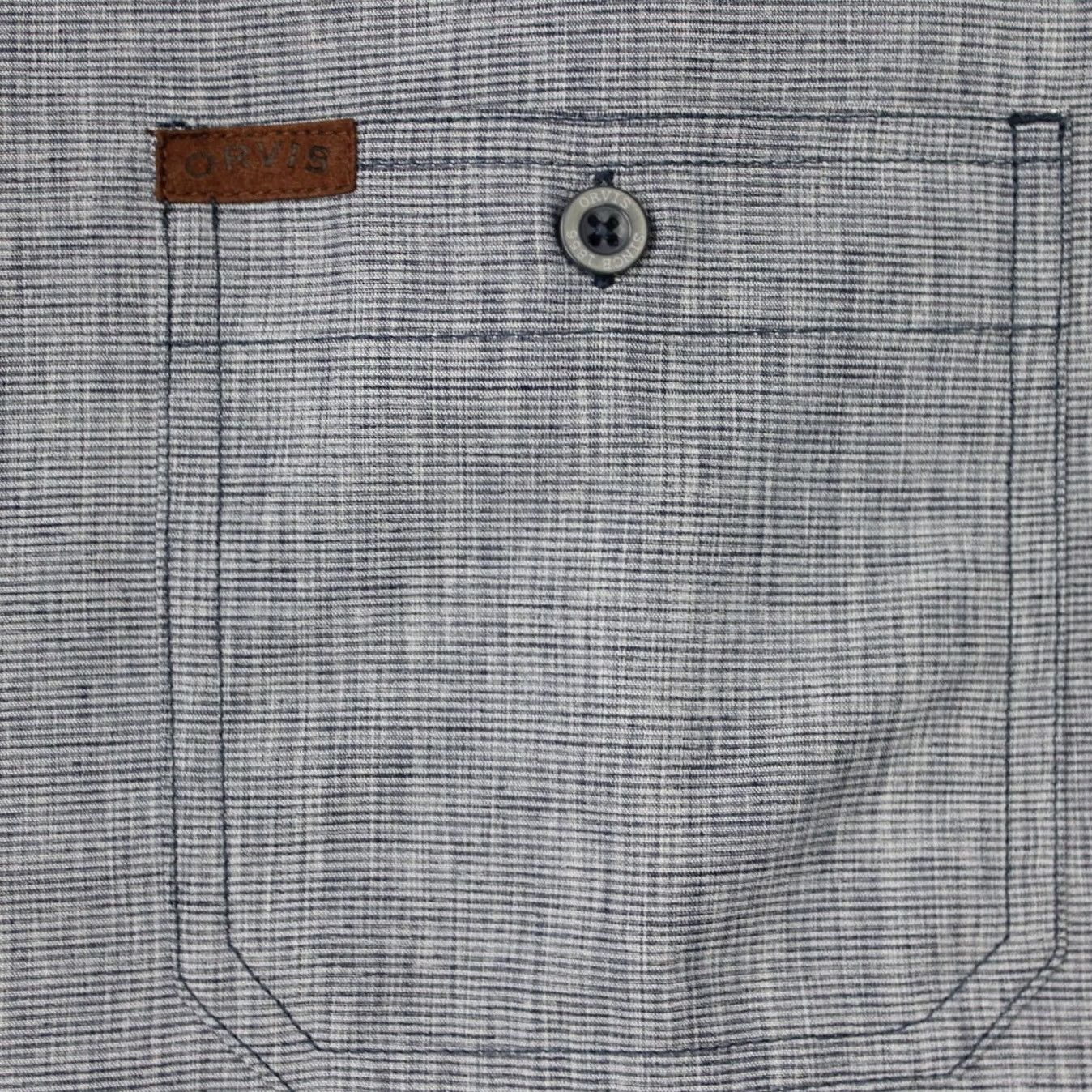 Orvis Orvis Shirt Mens 2XL XXL Blue Woven Tech UPF 30 Short Sleeve Button Casual Size US XXL / EU 58 / 5 - 5 Thumbnail