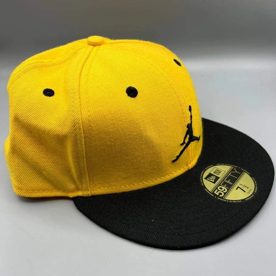 Jordan Brand Air Jordan Hat Men 7 1/2 Embroidered 59Fifty New Era Fitted Size ONE SIZE - 4 Thumbnail