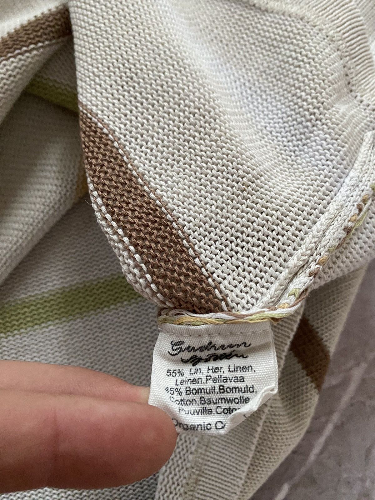 Designer × Gudrun Sjoden Rare Gudrun Sjoden Leinen Sweater Geometric Print Size L Size L / US 10 / IT 46 - 8 Thumbnail