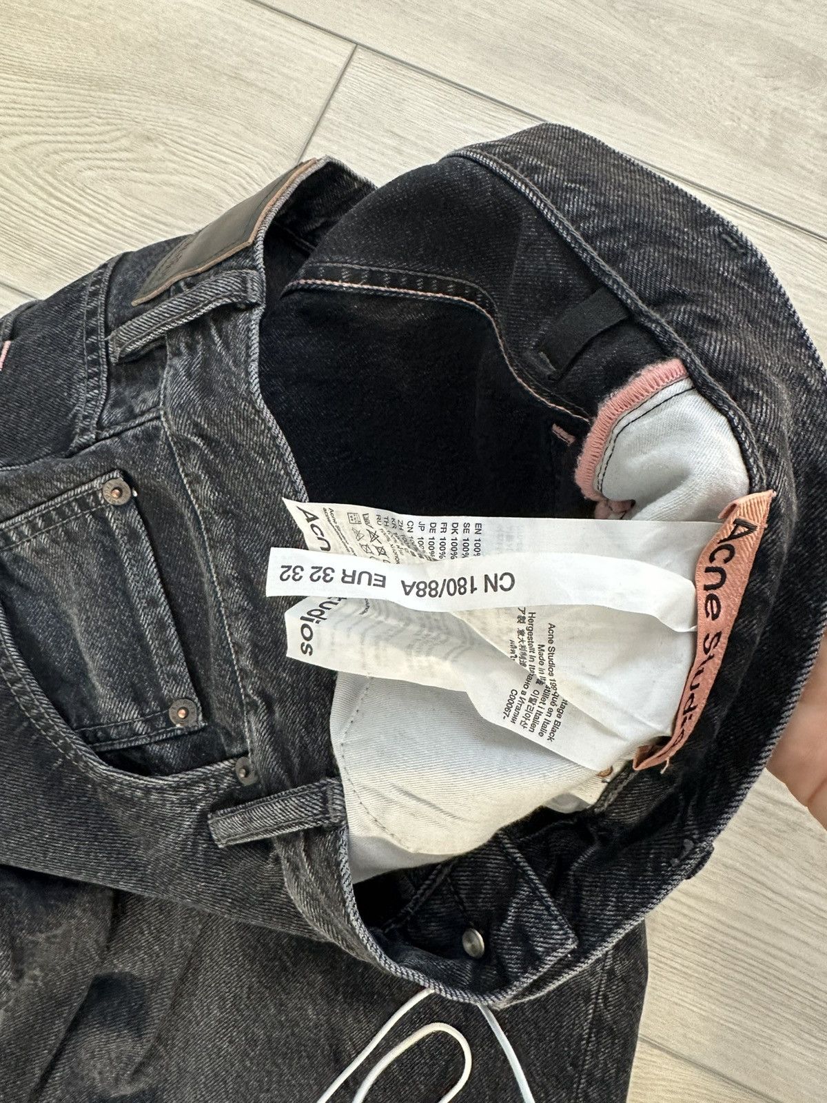 Acne Studios Acne studios 1991 toj jean black Size US 32 / EU 48 - 2 Thumbnail