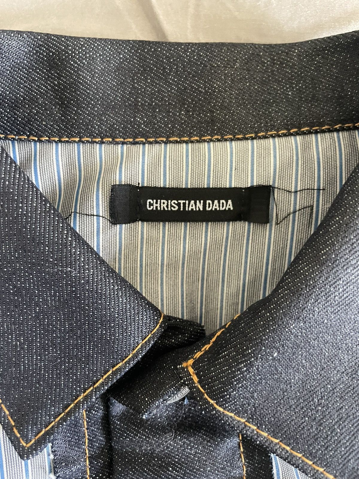 Christian Dada Christian Dada Denim Shirt Jacket Size US S / EU 44-46 / 1 - 5 Thumbnail