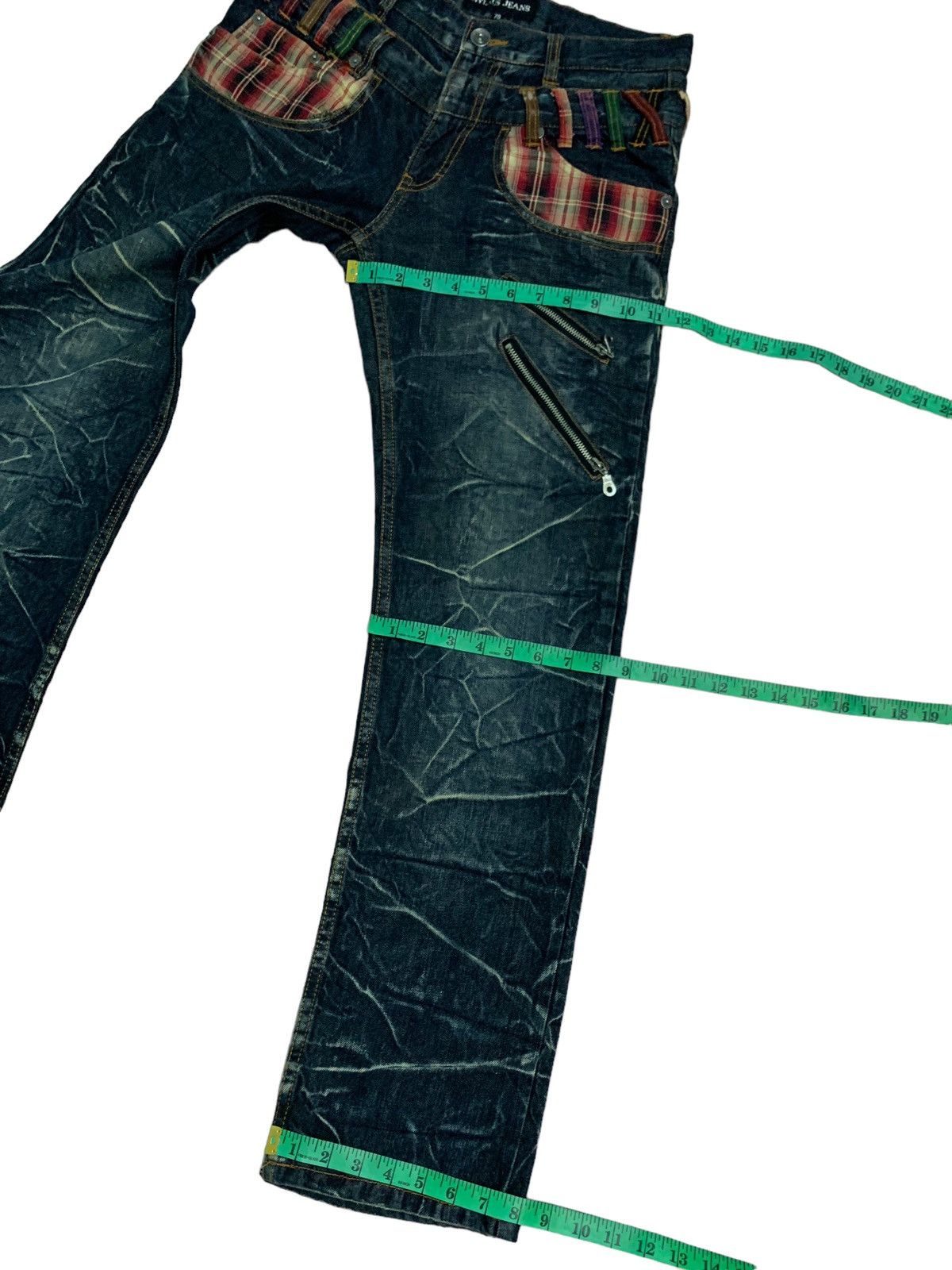 Japanese Brand 🔥Rare Double Waist Japanese Brand Nylaus Jeans Asid Wash Size US 30 / EU 46 - 17 Thumbnail