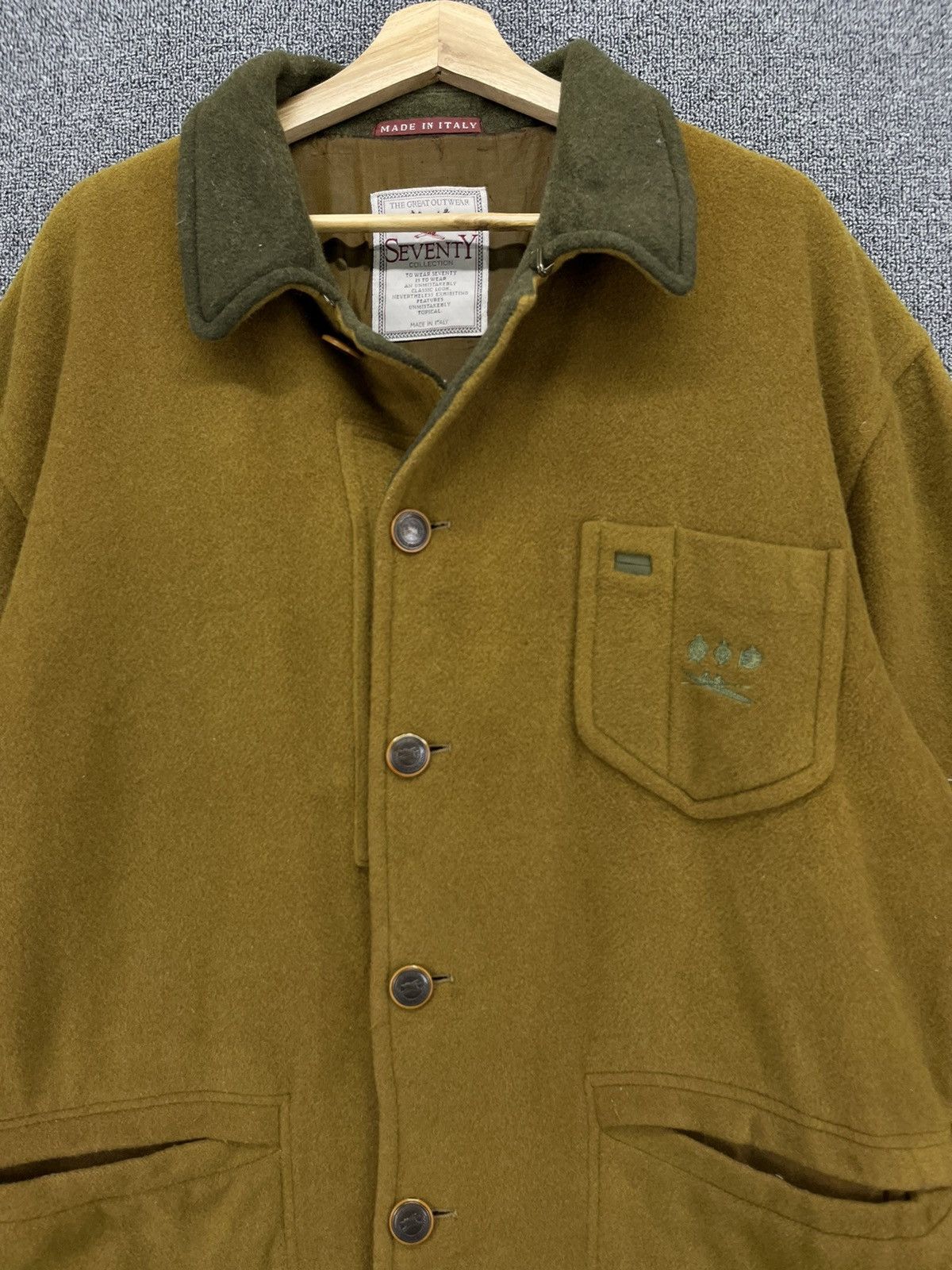 Vintage Vintage Seventy Collection Made In Italy Wool Jacket Size US M / EU 48-50 / 2 - 5 Thumbnail