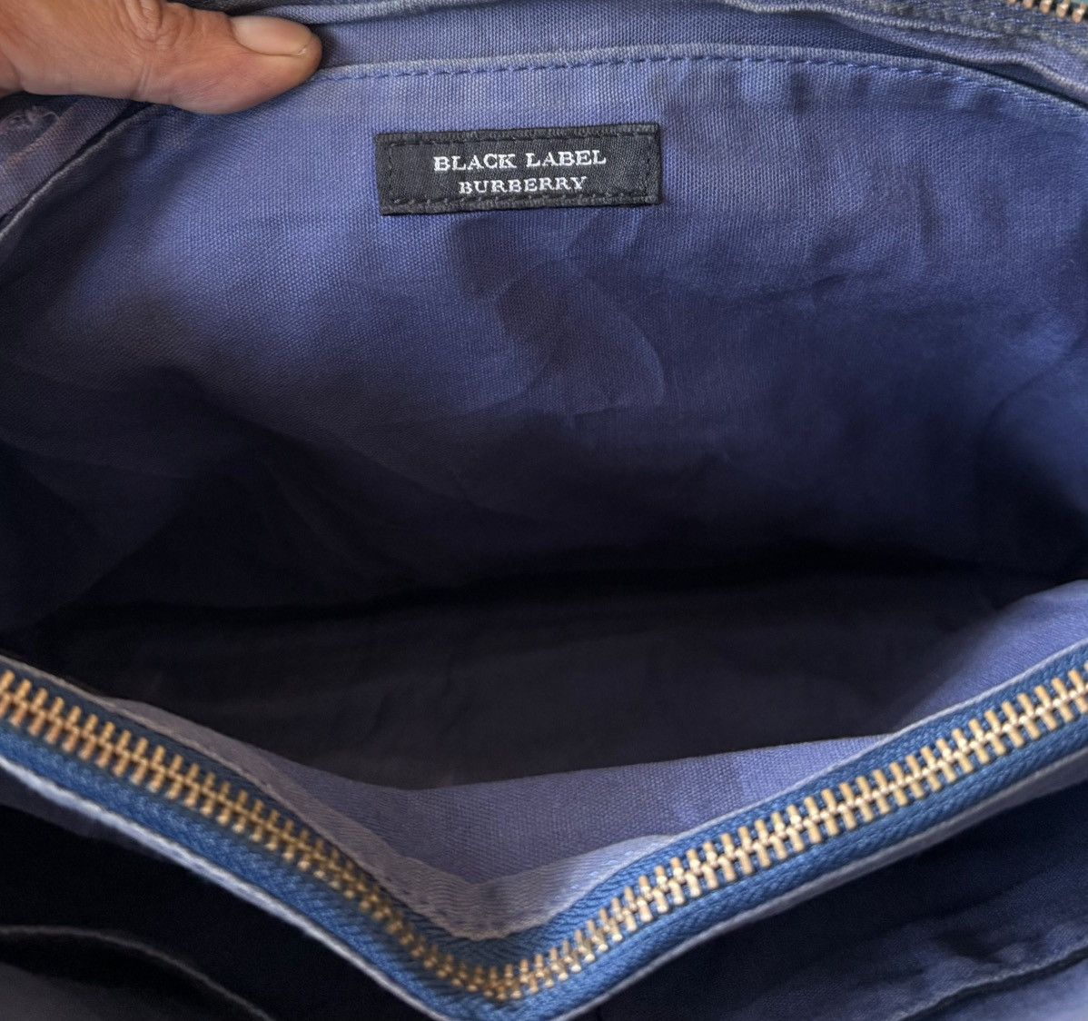 Burberry Burberry Black Label Patina Clutch Bag Blue Leather Size ONE SIZE - 8 Thumbnail
