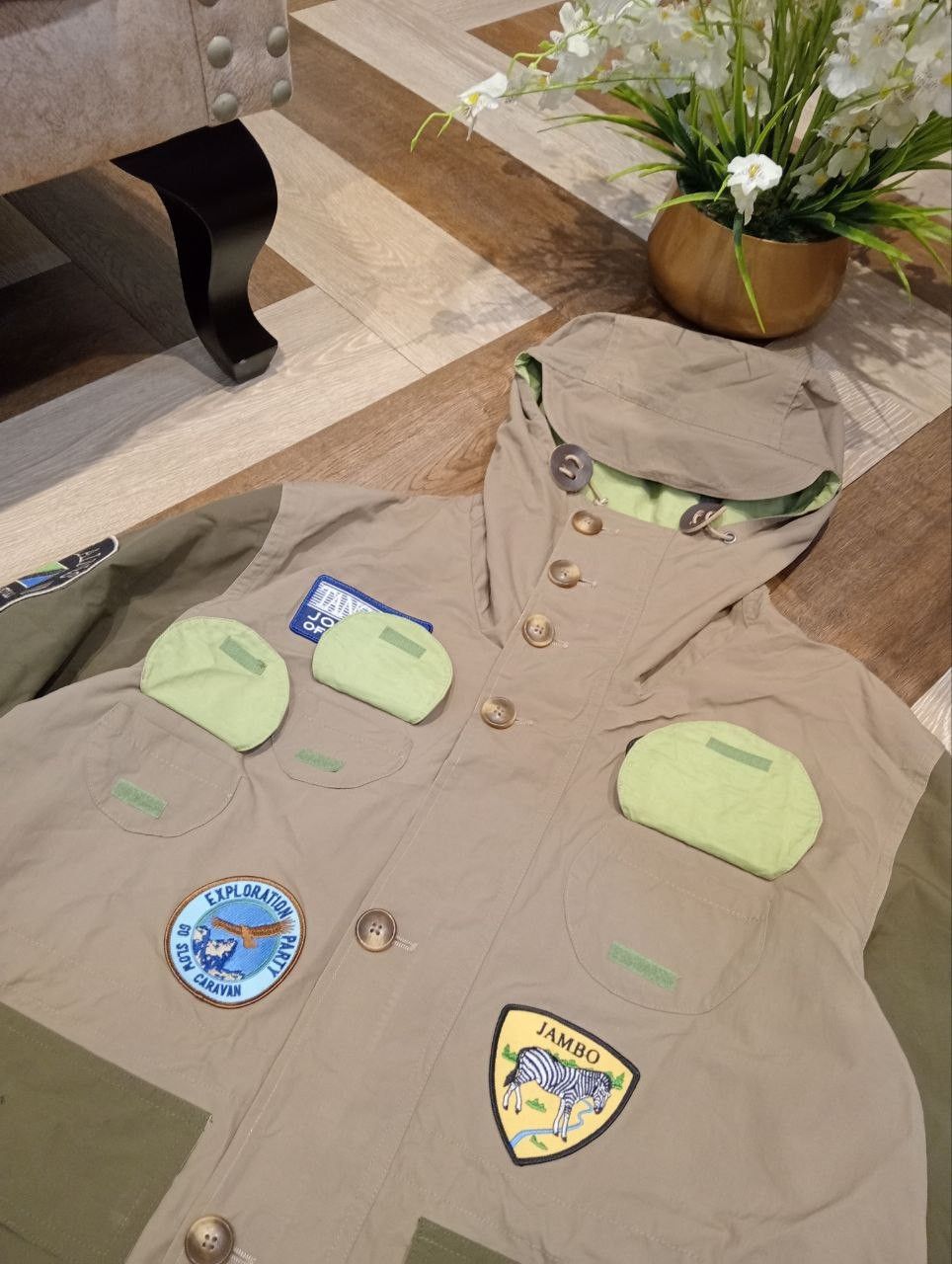 go slow caravan GO SLOW CARAVAN BREATHABLE PATCH MOUNTAIN PARKA JACKET Size US XL / EU 56 / 4 - 6 Thumbnail