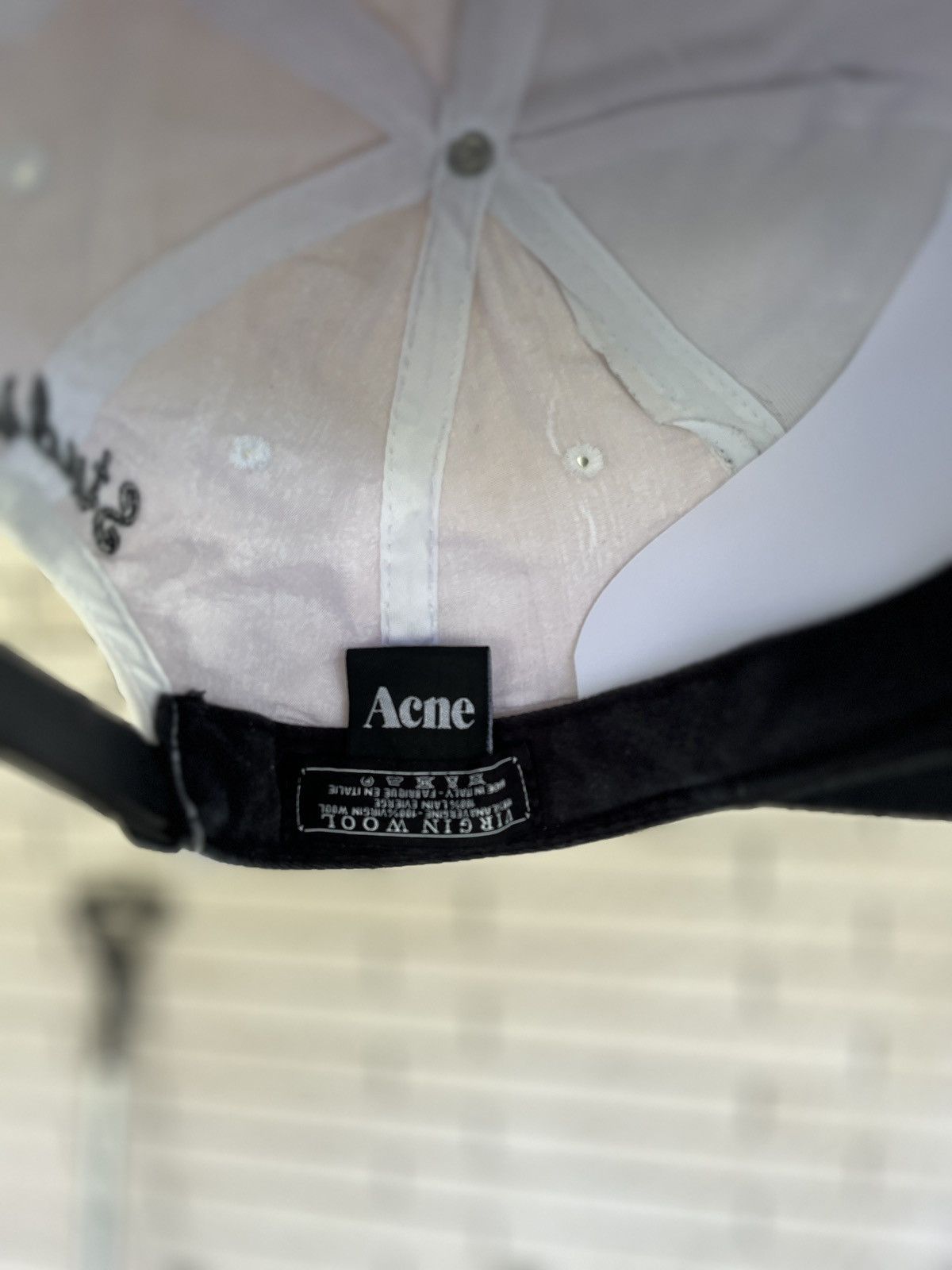 Acne Studios Vintage Acne Studios Square Promo Snapback Hat Size ONE SIZE - 3 Thumbnail