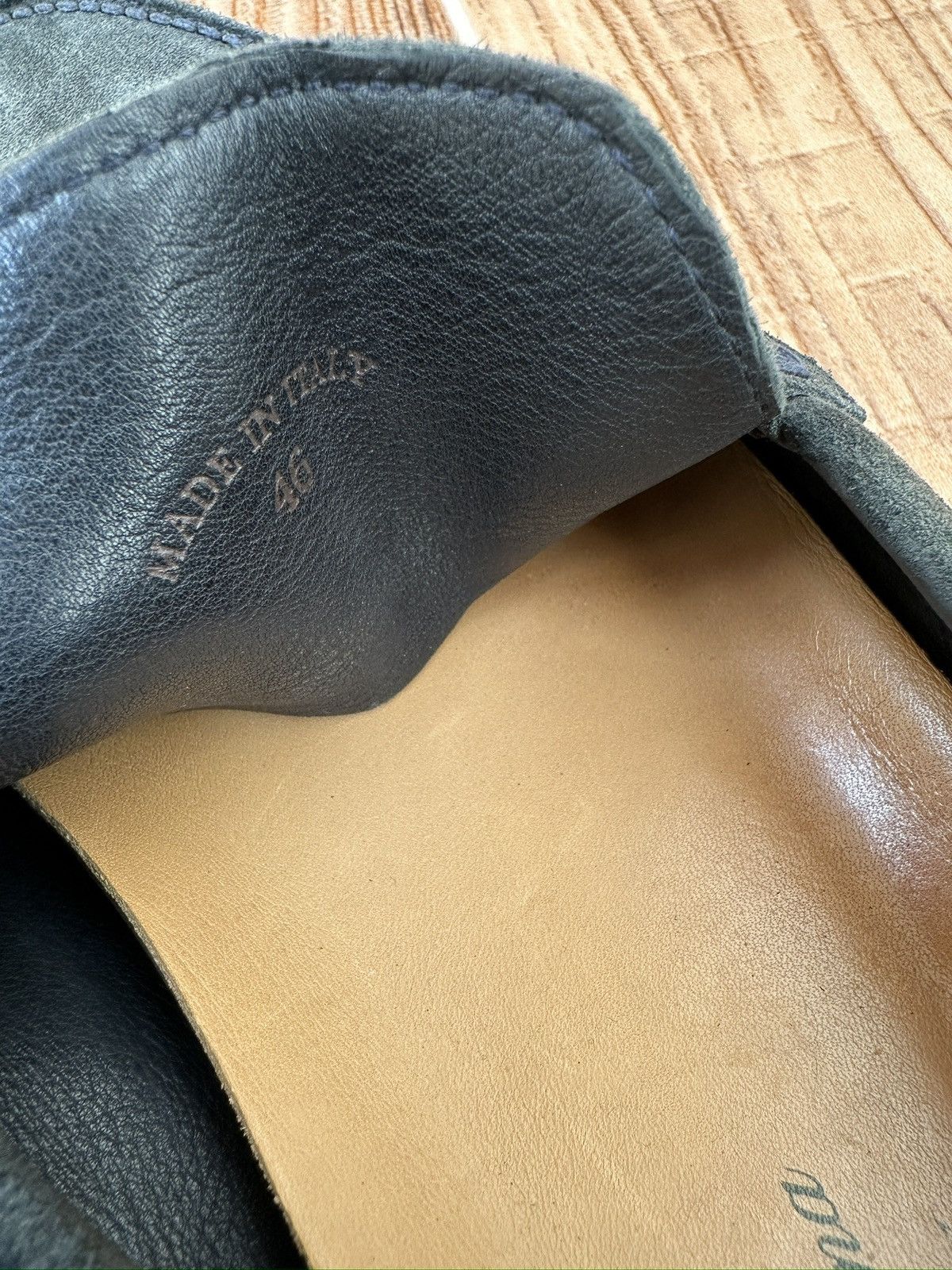 Loro Piana Loro Piana Greeny Blue Suede Summer Walk Loafers Size US 13 / EU 46 - 15 Thumbnail