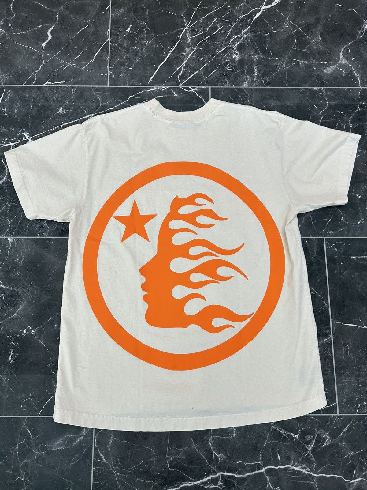 HELLSTAR Hellstar Classic T-Shirt (Gel Print) White/Orange Size US S / EU 44-46 / 1 - 3 Thumbnail