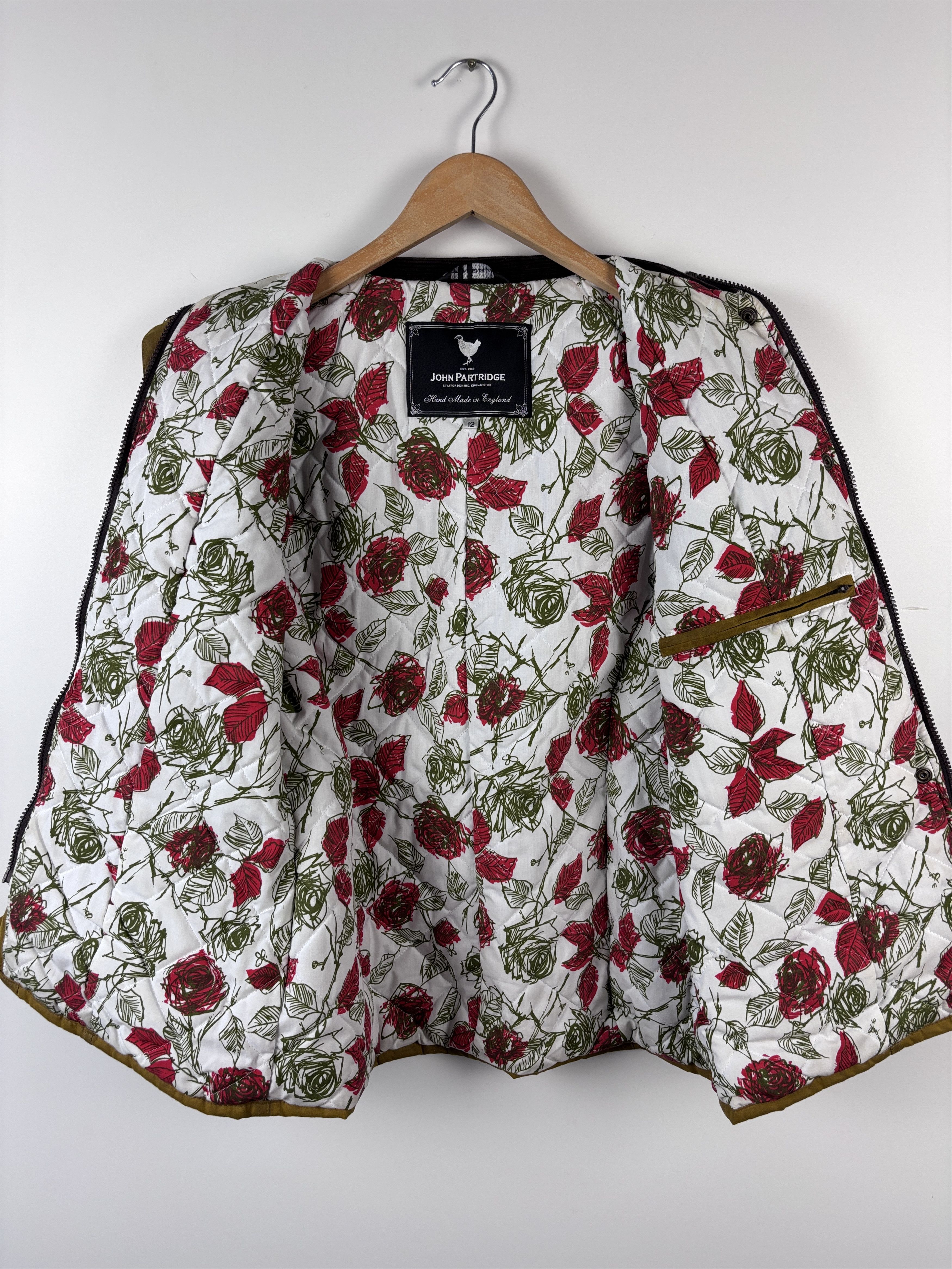Womens John Partridge Wax Jacket Yellow Size 12