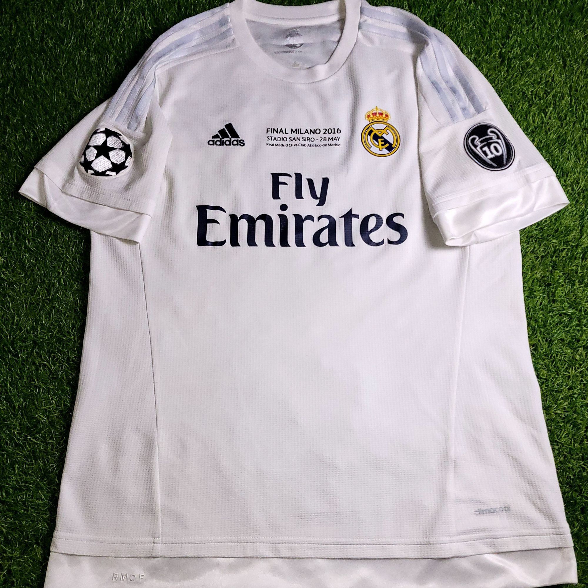 Adidas Ronaldo Real Madrid 2015 2016 FINAL Soccer Jersey L Size US L / EU 52-54 / 3 - 2 Thumbnail