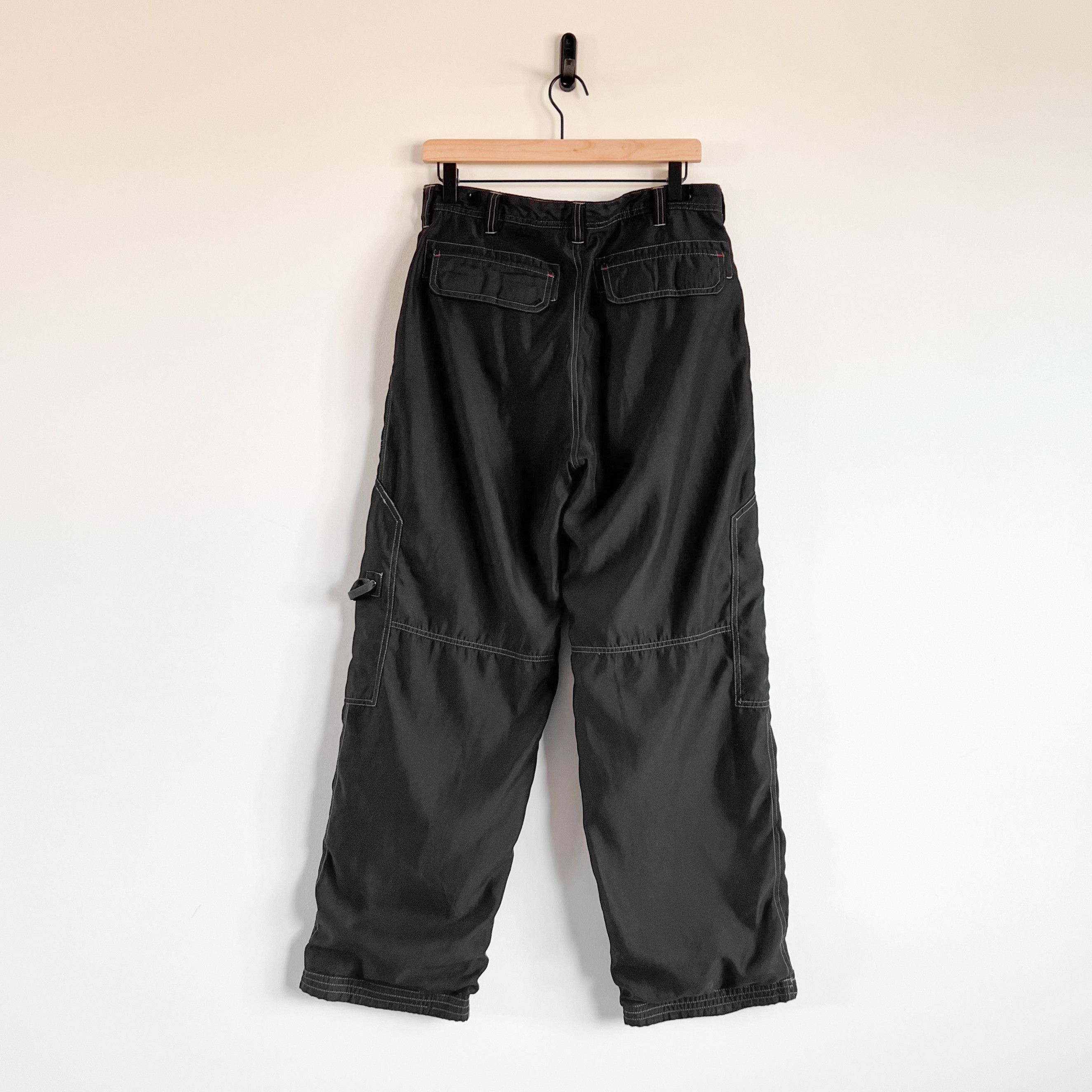 Vintage VTG Bugle Boy Soft Shell Cargo Pants With Camo Fleece Lining Size US 32 / EU 48 - 8 Thumbnail