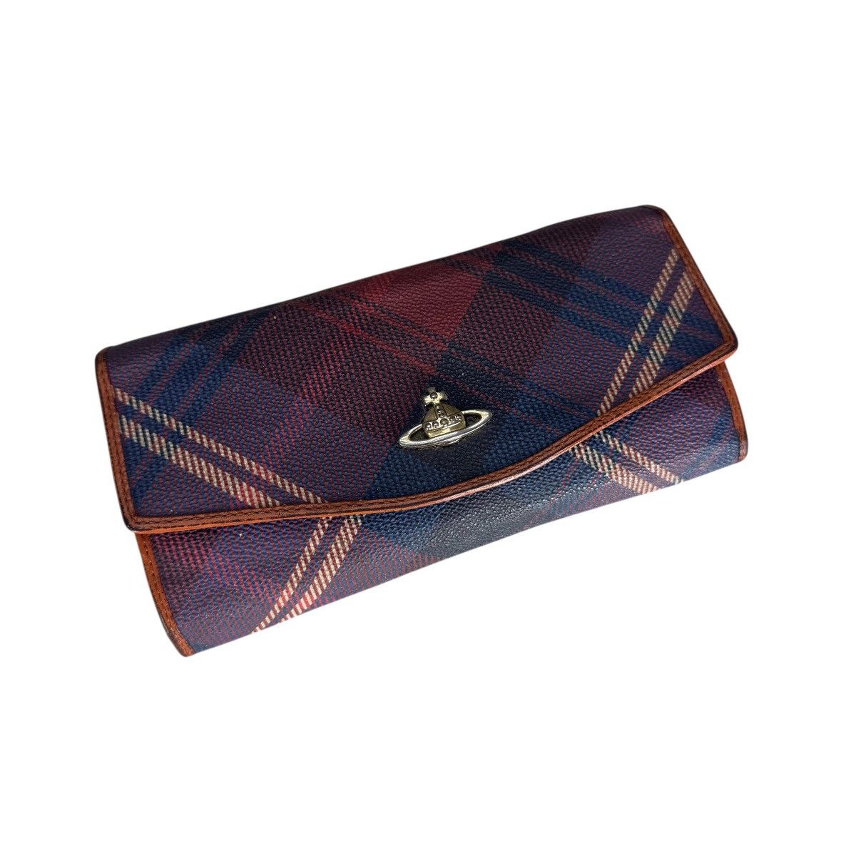 Vivienne Westwood 🌟VIVIENNE WESTWOOD TARTAN LEATHER LONG WALLET Size ONE SIZE - 3 Thumbnail