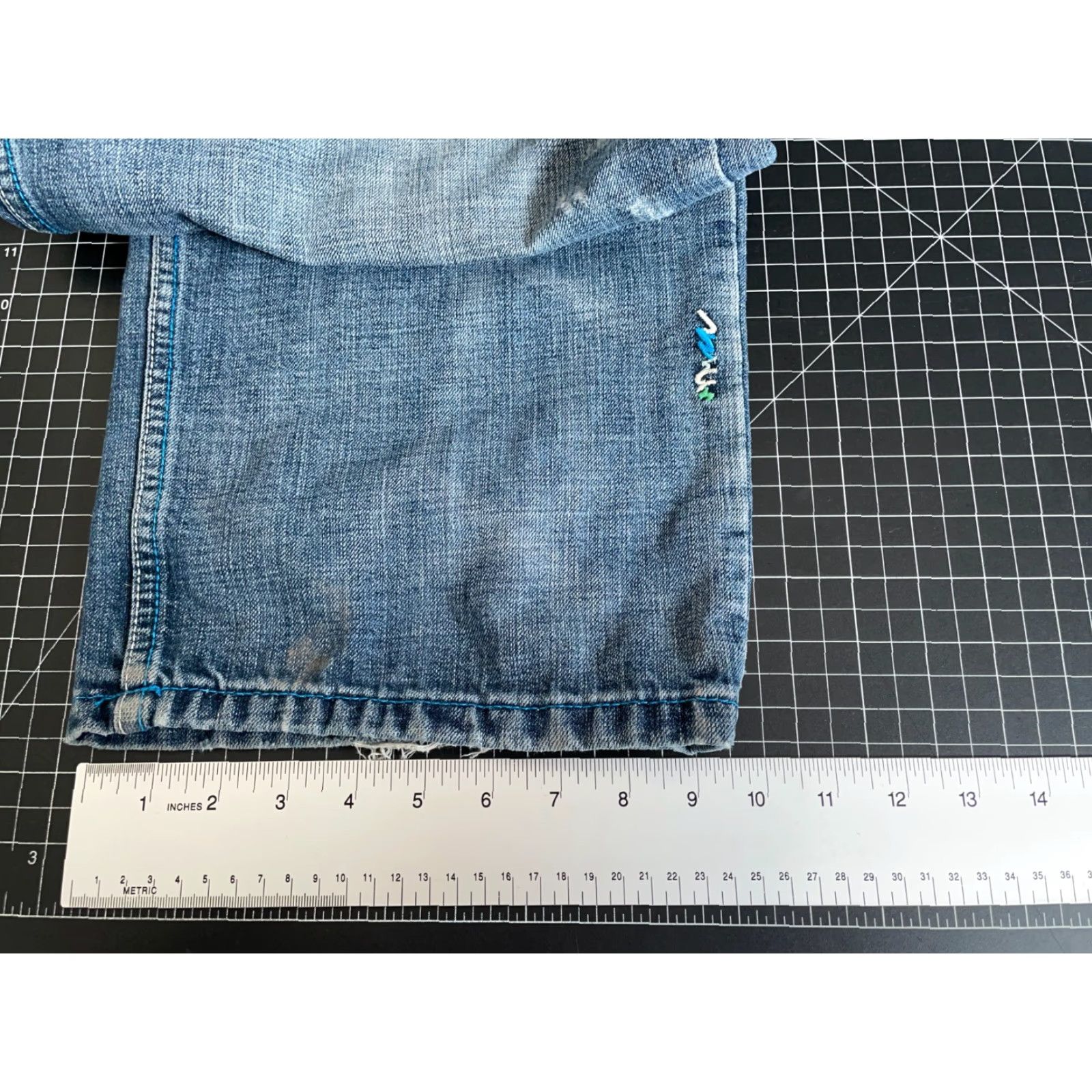 VINTAGE COOGI Jeans Baggy Fit Men 36x32 Blue Denim Button Fly 5-Pocket Hip Hop Retro