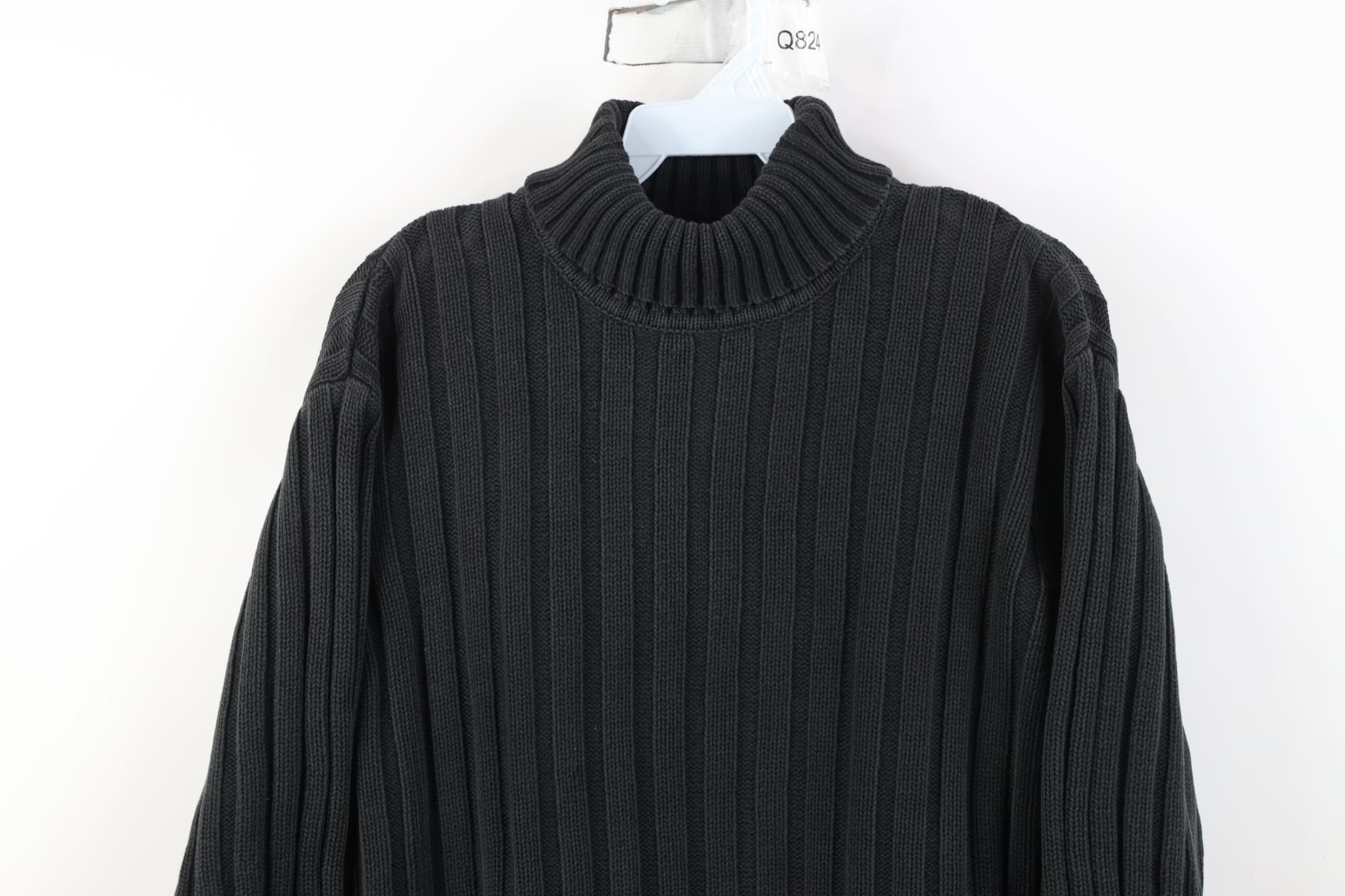 Banana Republic Vintage 90s Y2K Banana Republic Ribbed Turtleneck Sweater Size US L / EU 52-54 / 3 - 2 Thumbnail