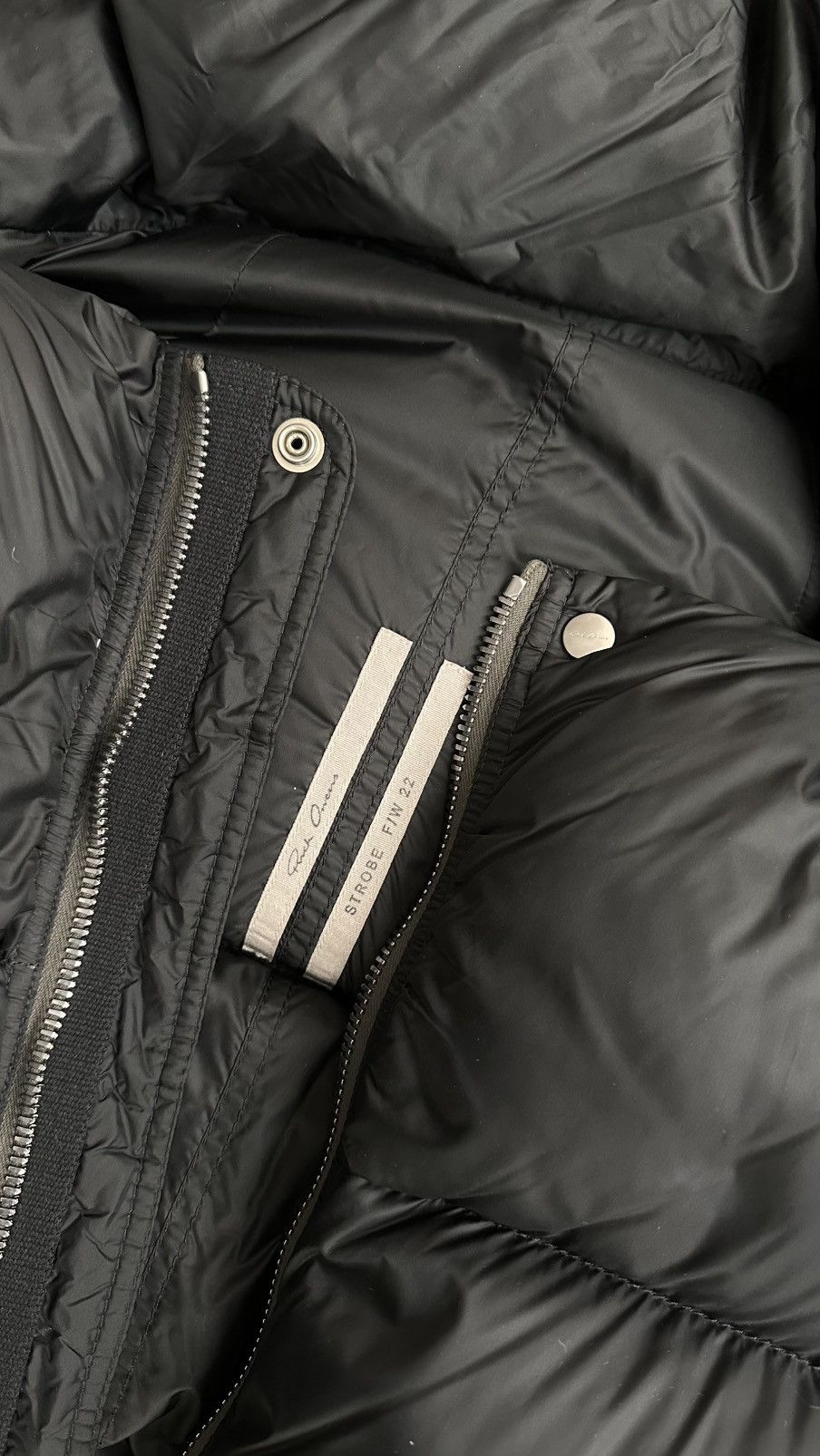 Rick Owens Rick Owens Strobe FW22 Cropped Funnel Neck Down Puffer Jacket Size XL / US 12-14 / IT 48-50 - 7 Thumbnail