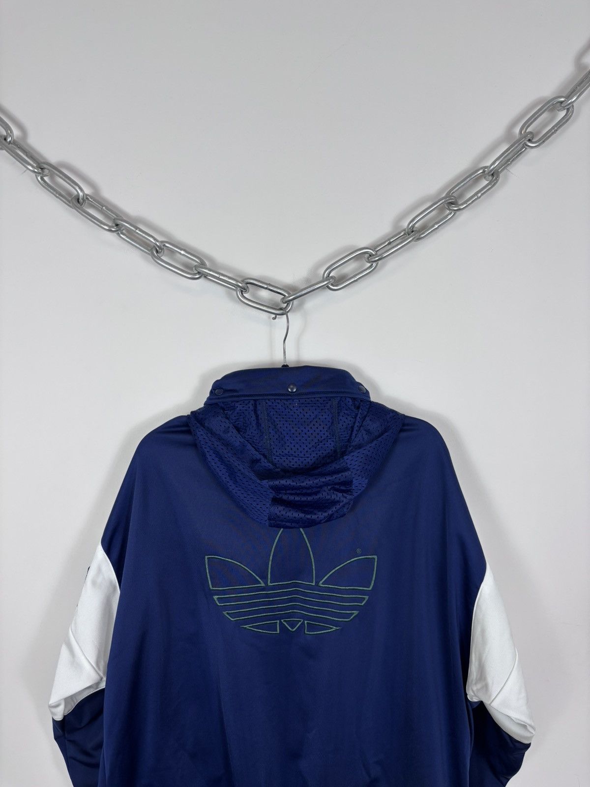 Adidas Vintage 1990s Adidas Big Logo Retro Hooded Track Jacket Size US XL / EU 56 / 4 - 17 Thumbnail