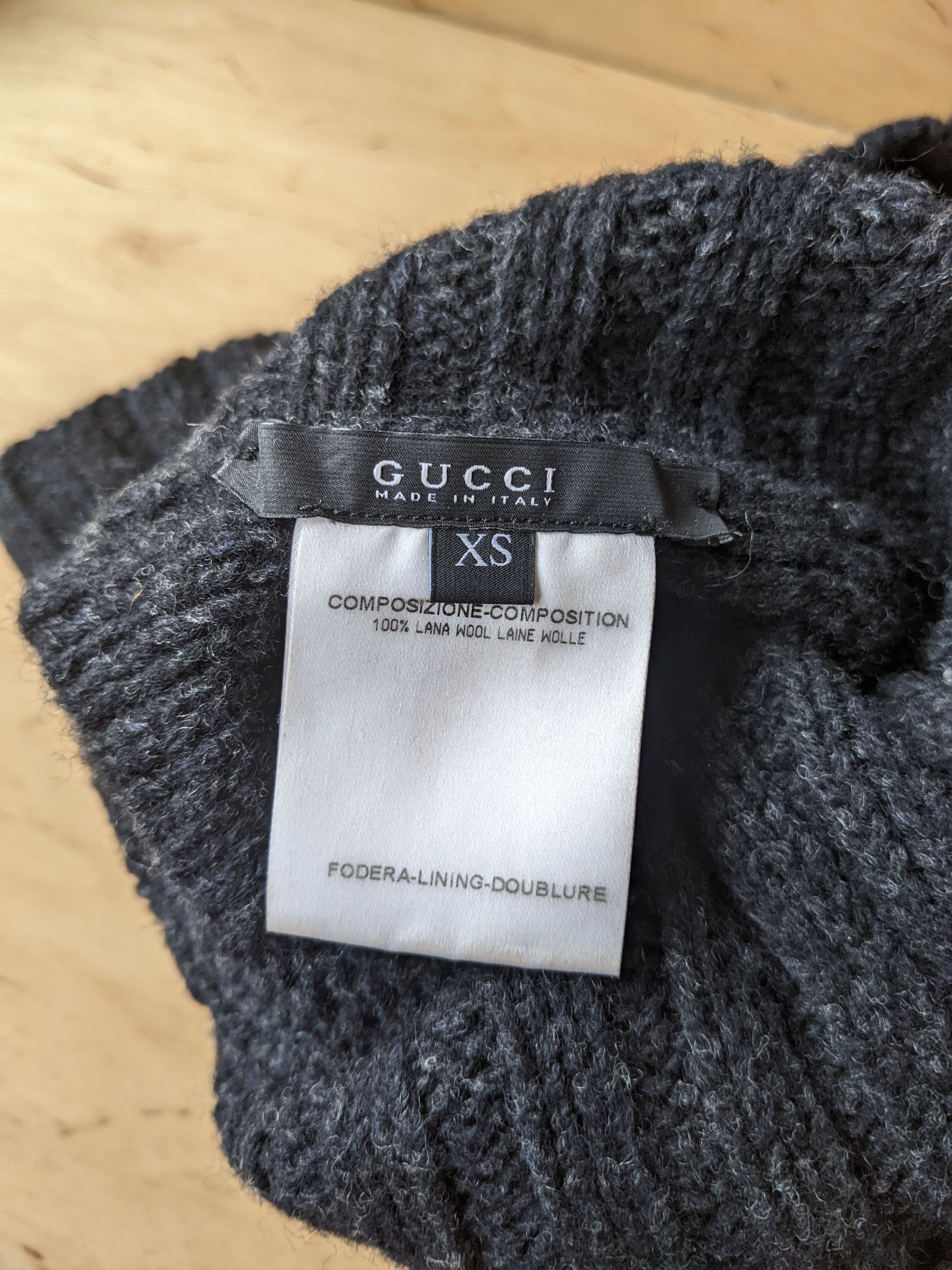Gucci Gucci Wool Knitted Turtleneck Dicky Scarf Collar Shirtfront Size ONE SIZE - 7 Thumbnail
