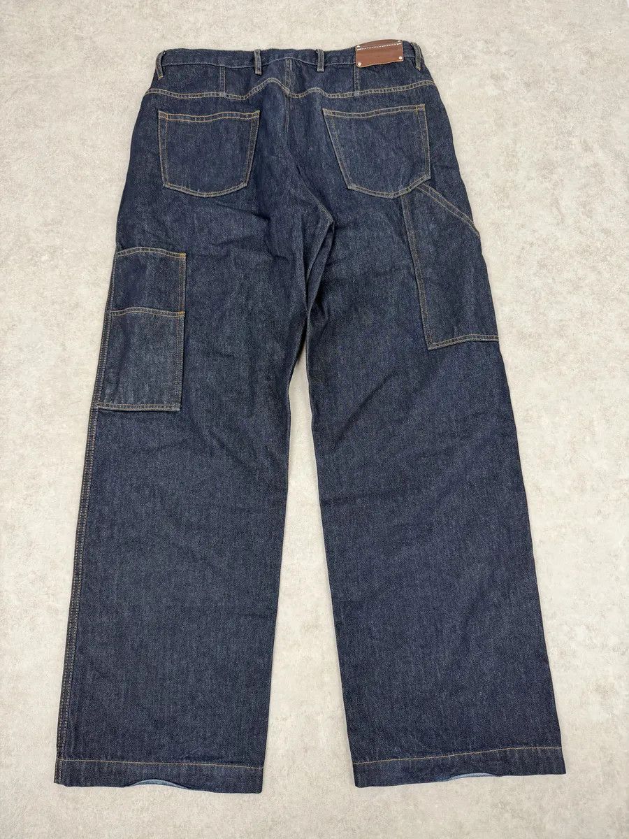 Dries Van Noten Dries Van Noten Navy Brut Denim Carpenter Jeans Size US 37 - 4 Thumbnail