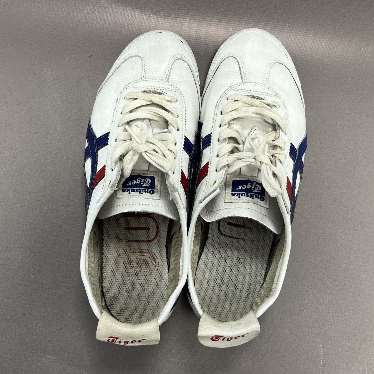 Asics × Japanese Brand × Vintage Asics Tiger Onitsuka Mexico 66 White Leather Sneakers Sz 8 Size US 8 / EU 41 - 8 Thumbnail