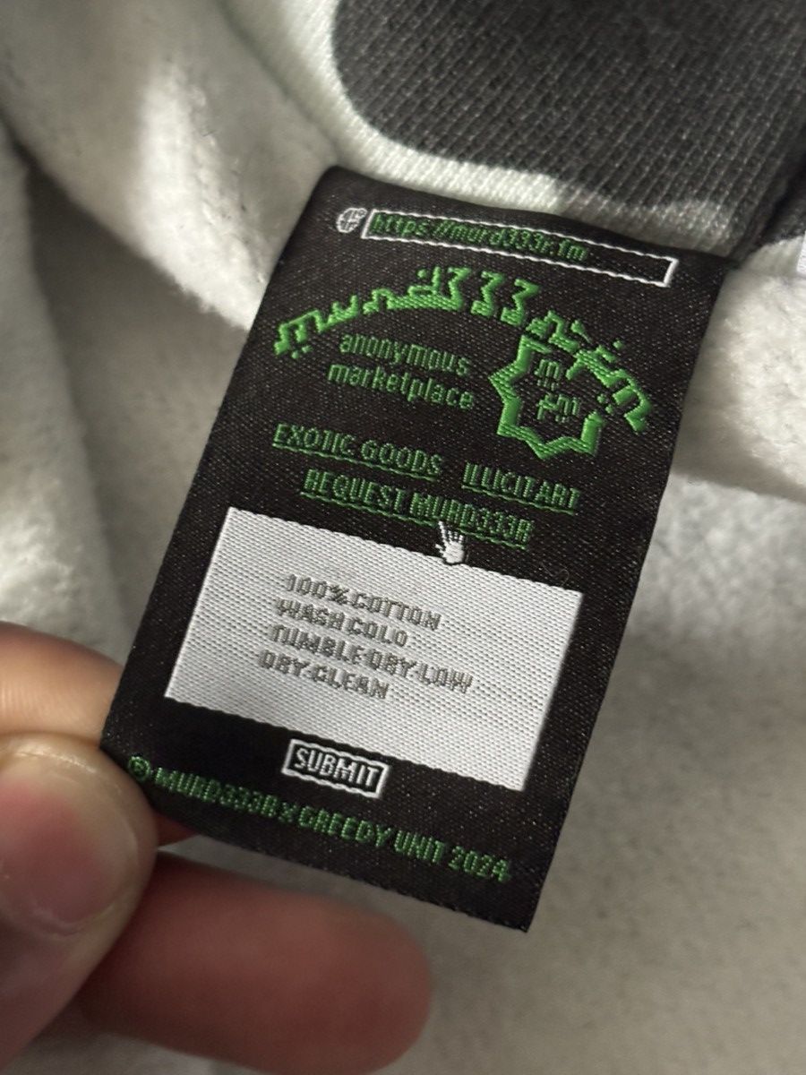 Greedy Unit × murd333r.fm Murd333r fm greedy unit zip hoodie Size US L / EU 52-54 / 3 - 4 Thumbnail
