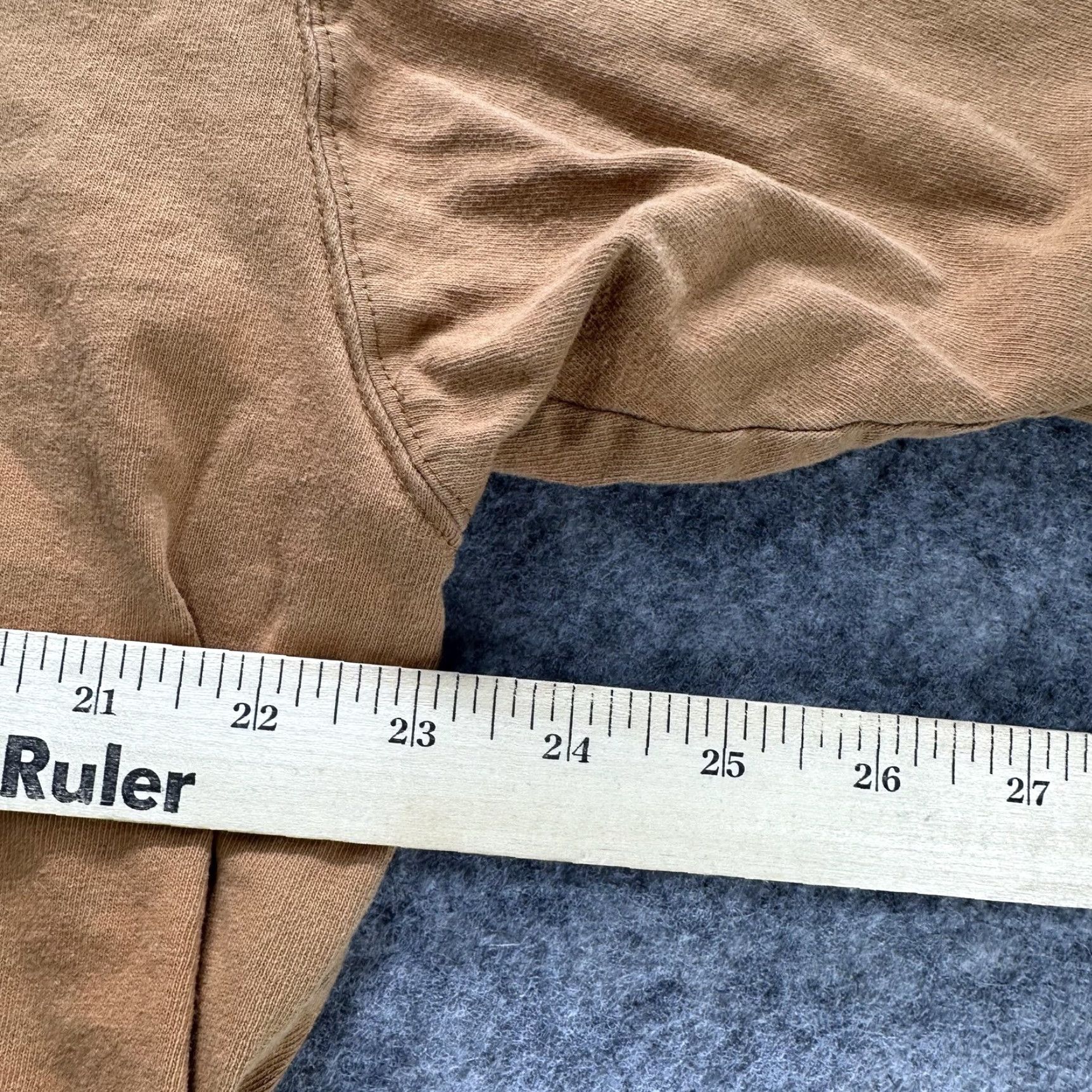 Carhartt VINTAGE Carhartt Shirt Mens LT Brown Tall Pocket Workwear Short Sleeve Crewneck Tee Size US L / EU 52-54 / 3 - 7 Thumbnail