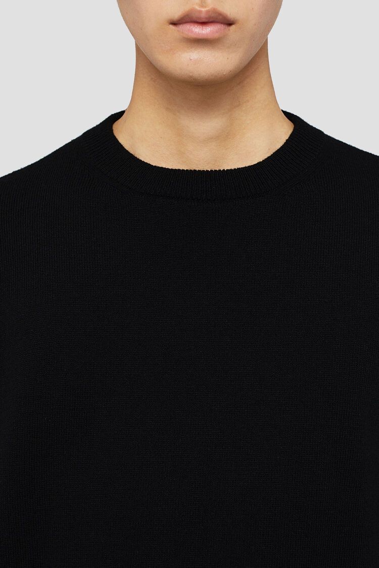 Jil Sander o1y1124 Cashmere Blend Crew-Neck Sweater in Black Size US S / EU 44-46 / 1 - 3 Thumbnail