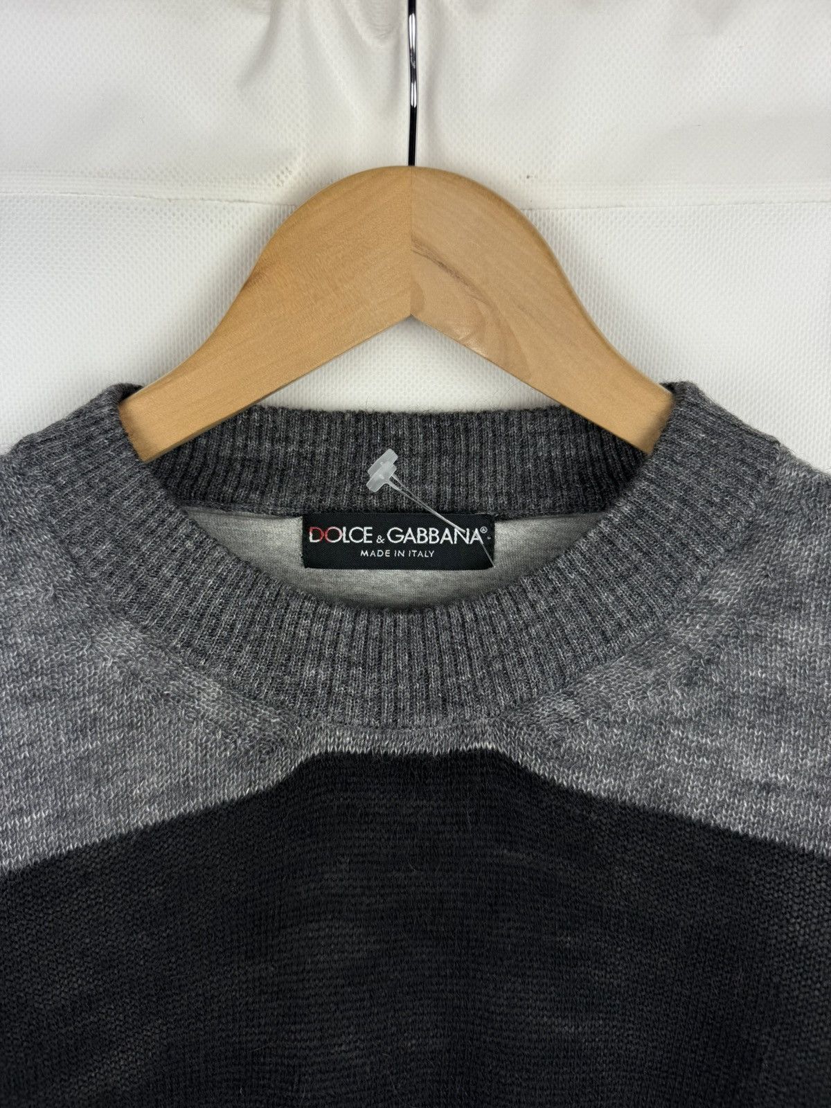 Dolce & Gabbana Dolce & Gabbana Avant-garde Striped Wool Sweater Pullover Size US M / EU 48-50 / 2 - 8 Thumbnail