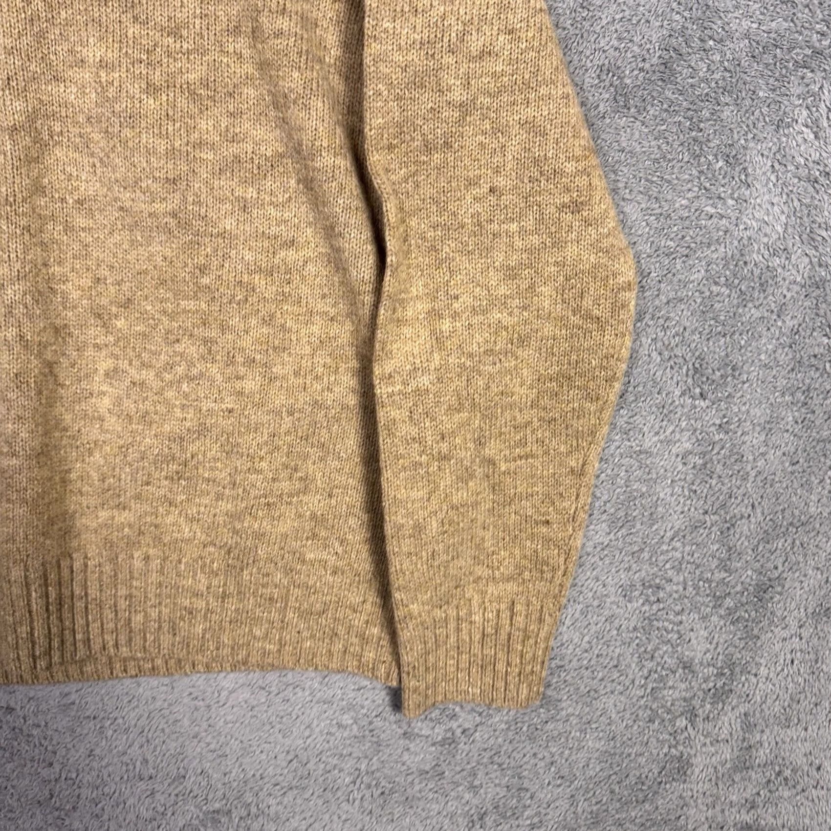 Vintage L.L. Bean Sweater Mens M 100% Shetland Wool V Neck Pullover Jumper Knit Brown Long Sleeve Regular Fit Winter Knit 264610 Mens Size US M / EU 48-50 / 2 - 2 Thumbnail