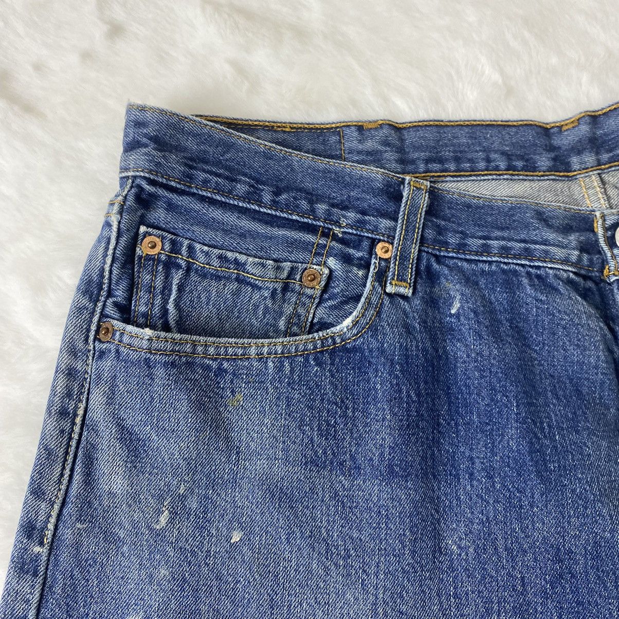 Levi's Vintage Levi's 501 Thrashed Distressed Painter Denim Jeans Size US 34 / EU 50 - 3 Thumbnail