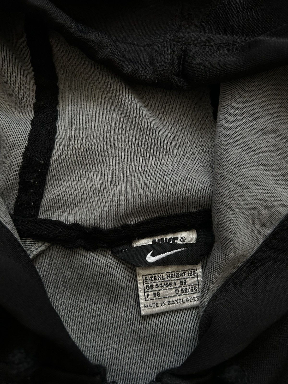 Nike × Vintage Vintage 80s/90s Nike Swoosh Big Logo Zip Hoodie Y2K Hype Size US XL / EU 56 / 4 - 9 Thumbnail