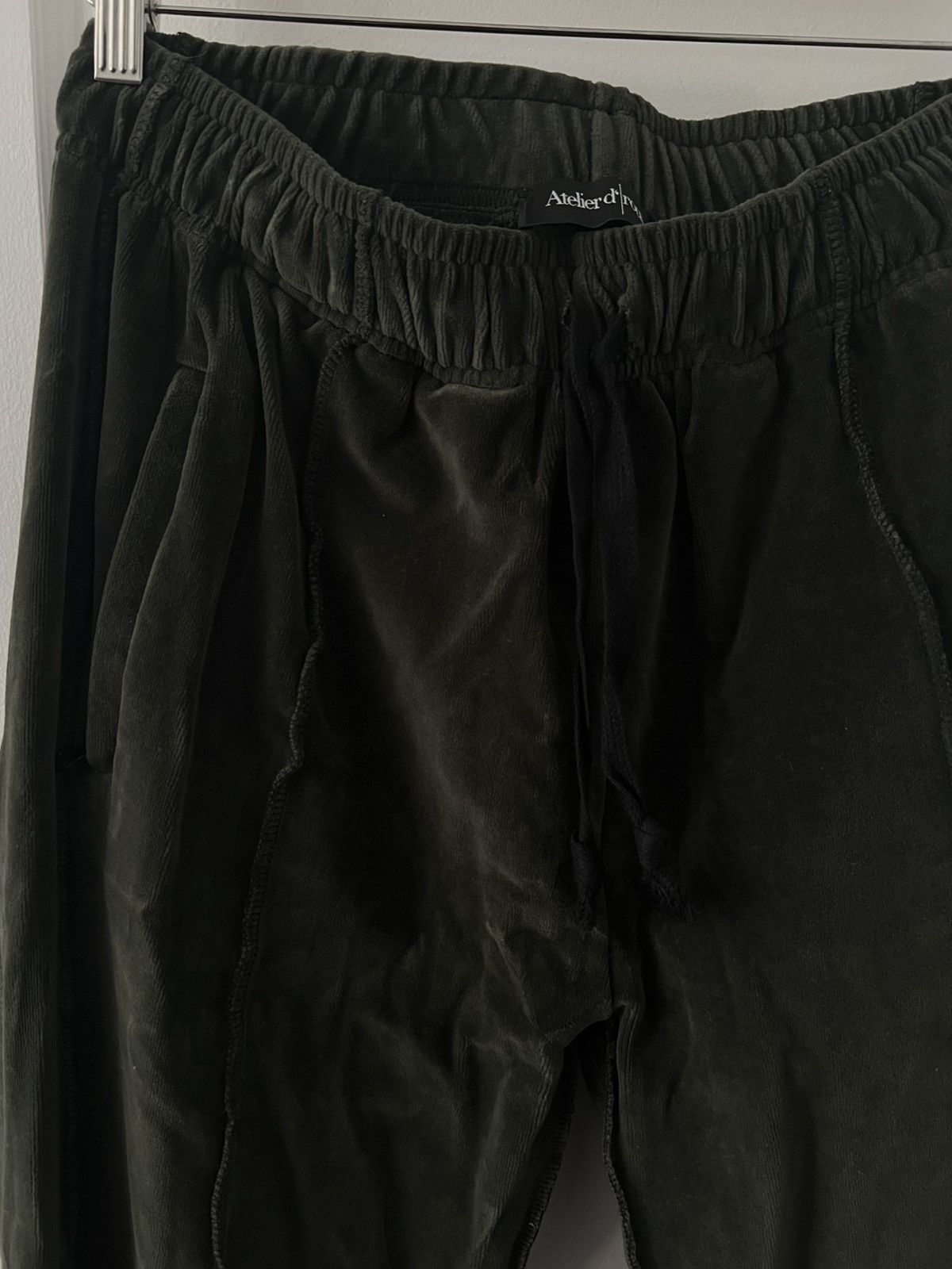 Other Atelier De Roupa Forest Green Velour Sweatpants Size US 32 / EU 48 - 2 Thumbnail