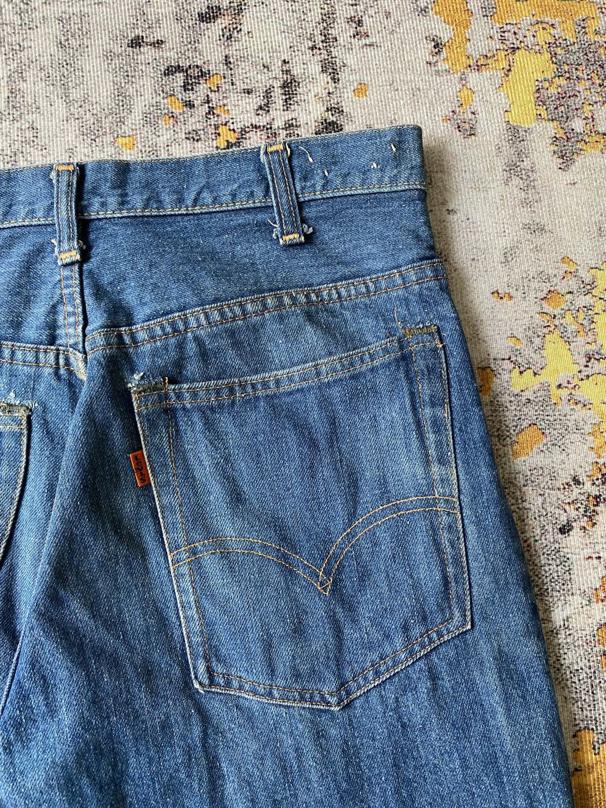 Vintage RARE !!! Vintage 70s Levi’s 646 Orange Tab Flare Denim Size US 30 / EU 46 - 14 Thumbnail