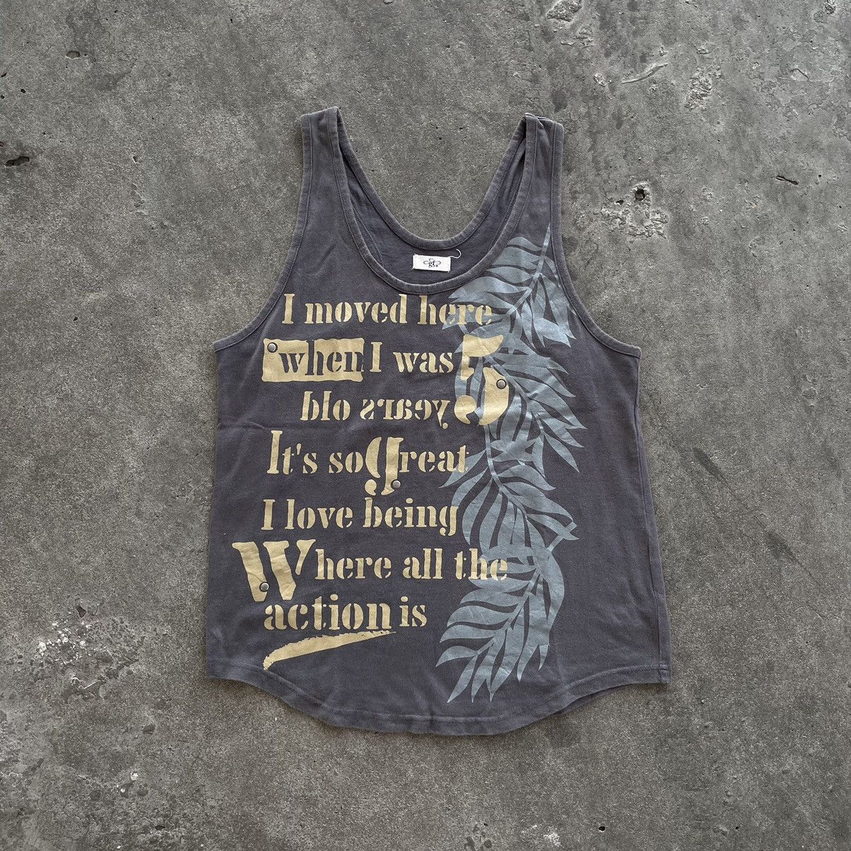 If Six Was Nine × Japanese Brand × Le Grande Bleu (L.G.B.) Gf poems with studded tank top amazing design Size US M / EU 48-50 / 2 - 1 Thumbnail