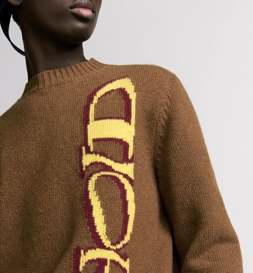 Dior o1w1db11025 513M609 Wool & Cashmere Sweater in Brown Size US S / EU 44-46 / 1 - 6 Thumbnail