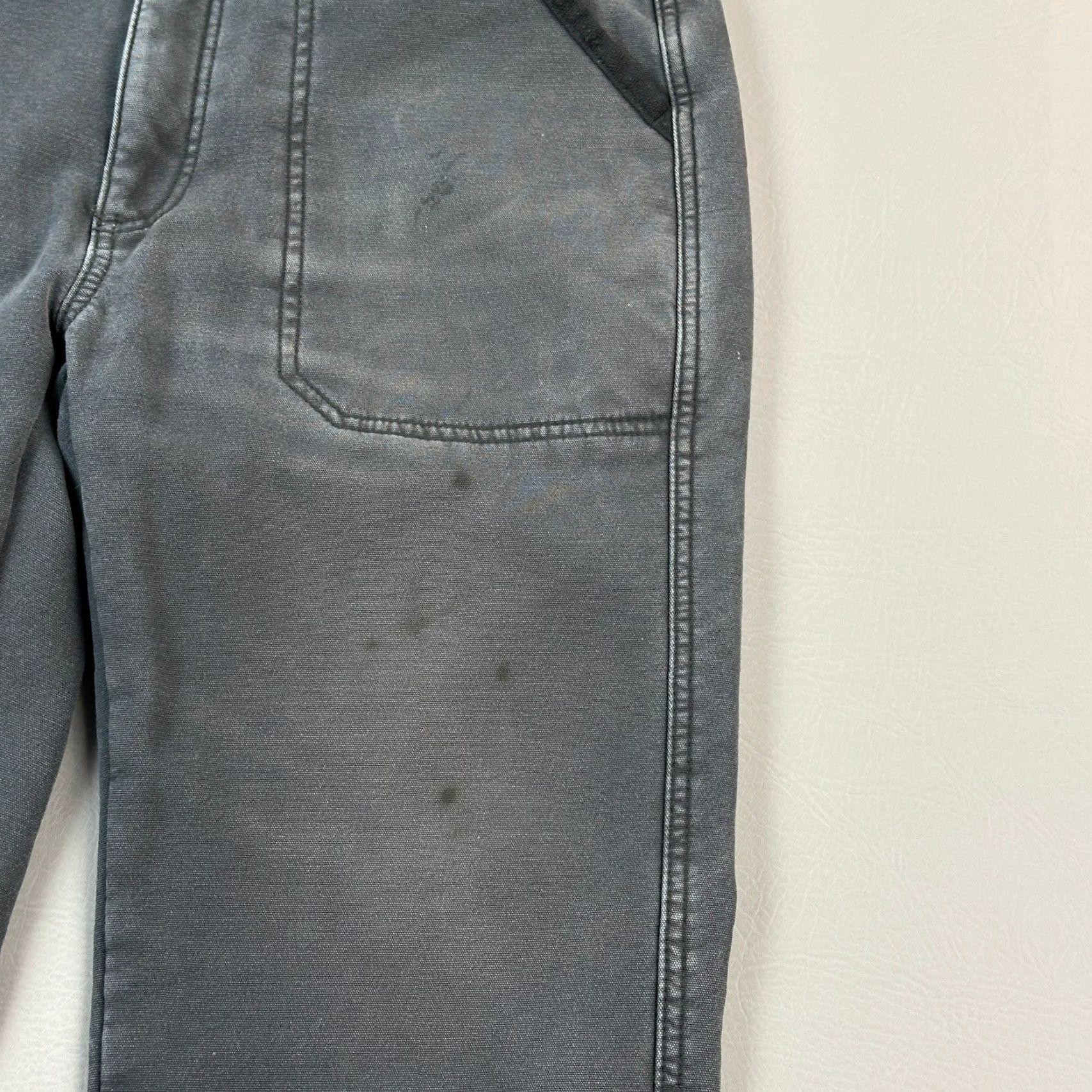Vintage Coleman Pants Mens 32x30 32x29 Gray Fleece Lined Utility Carpenter Stretch Size US 32 / EU 48 - 3 Thumbnail