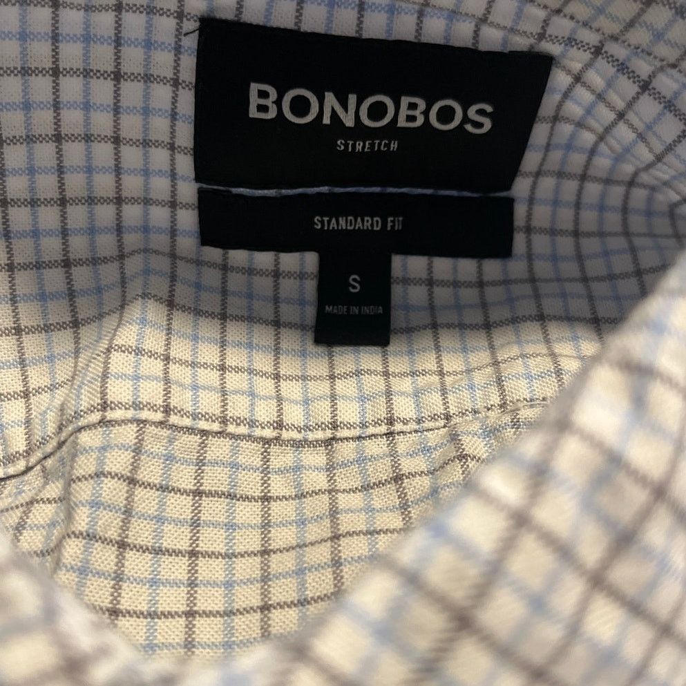 Bonobos Plaid Button up Long Sleeve shirt Small Stretch Standard Fit Size US S / EU 44-46 / 1 - 3 Thumbnail