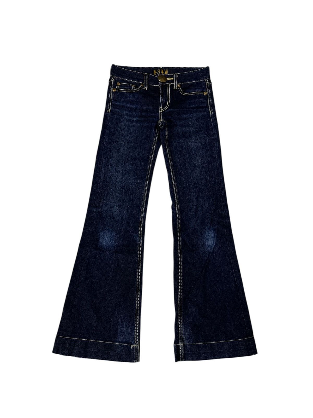 GOA 2000s Sly Jeans Y2K Flare Goa Lgb Red Pepper Style Size US 27 - 1 Thumbnail
