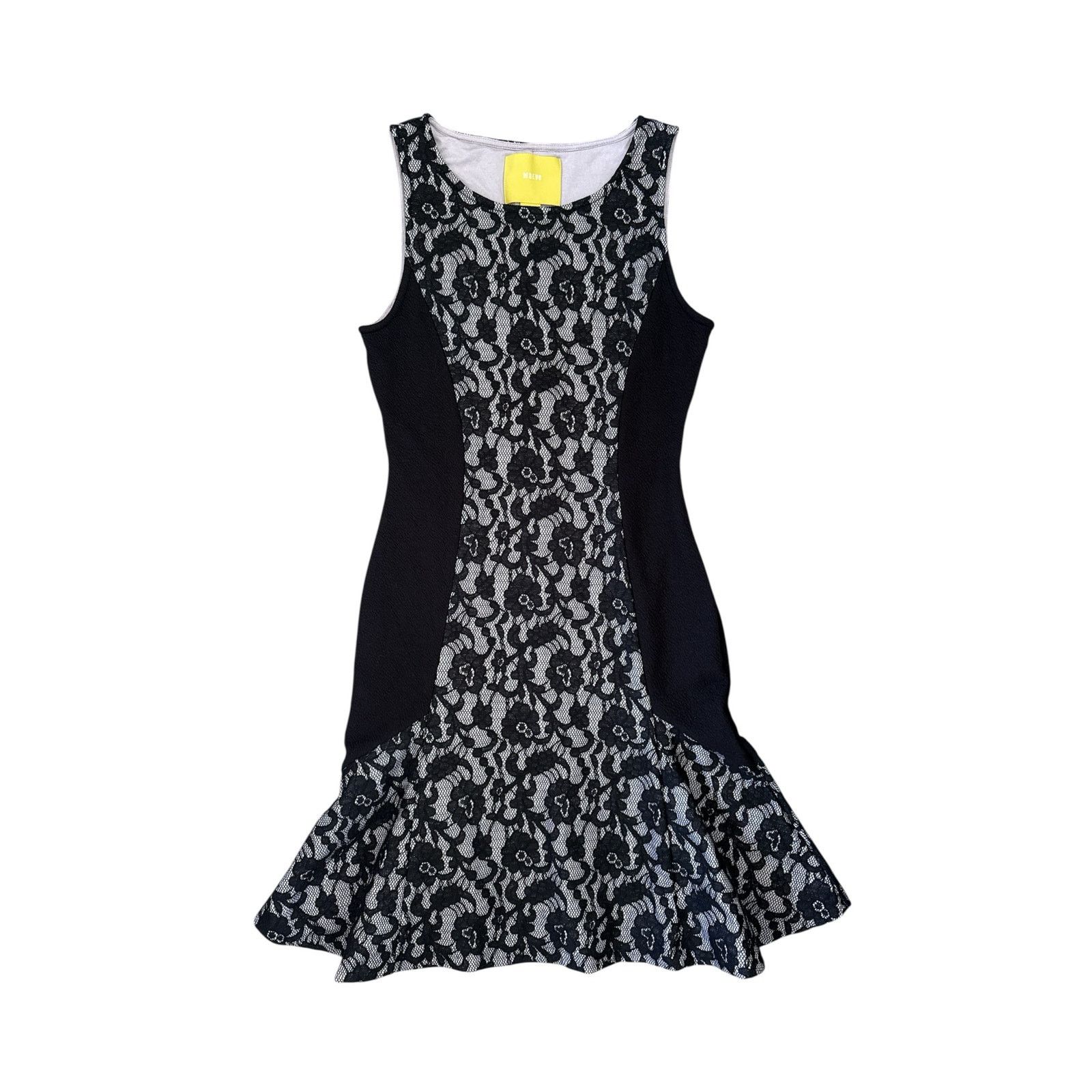 Anthropologie Maeve Women Black Lace Flance Party Dress Size Small Size S / US 4 / IT 40 - 3 Thumbnail