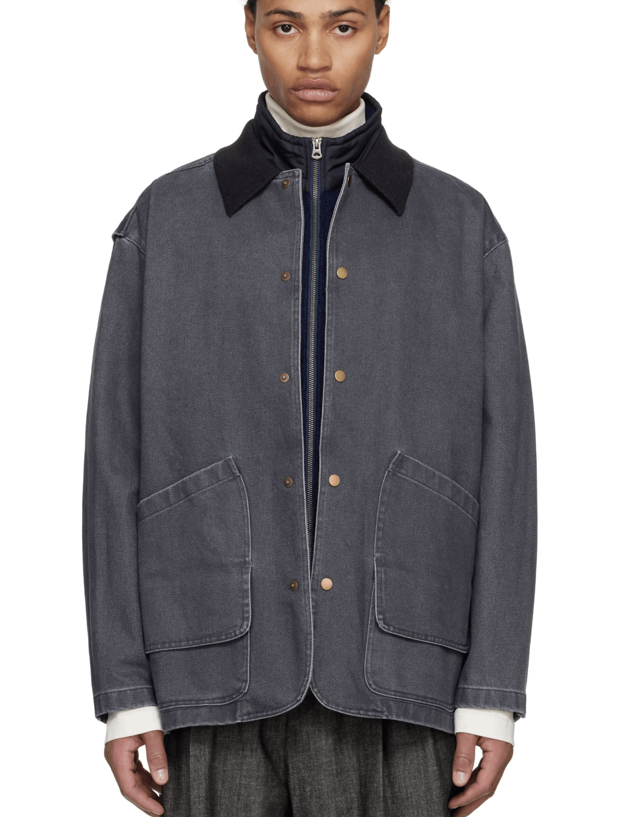 LE17SEPTEMBRE denim jacket with knit color Size US M / EU 48-50 / 2 - 6 Thumbnail