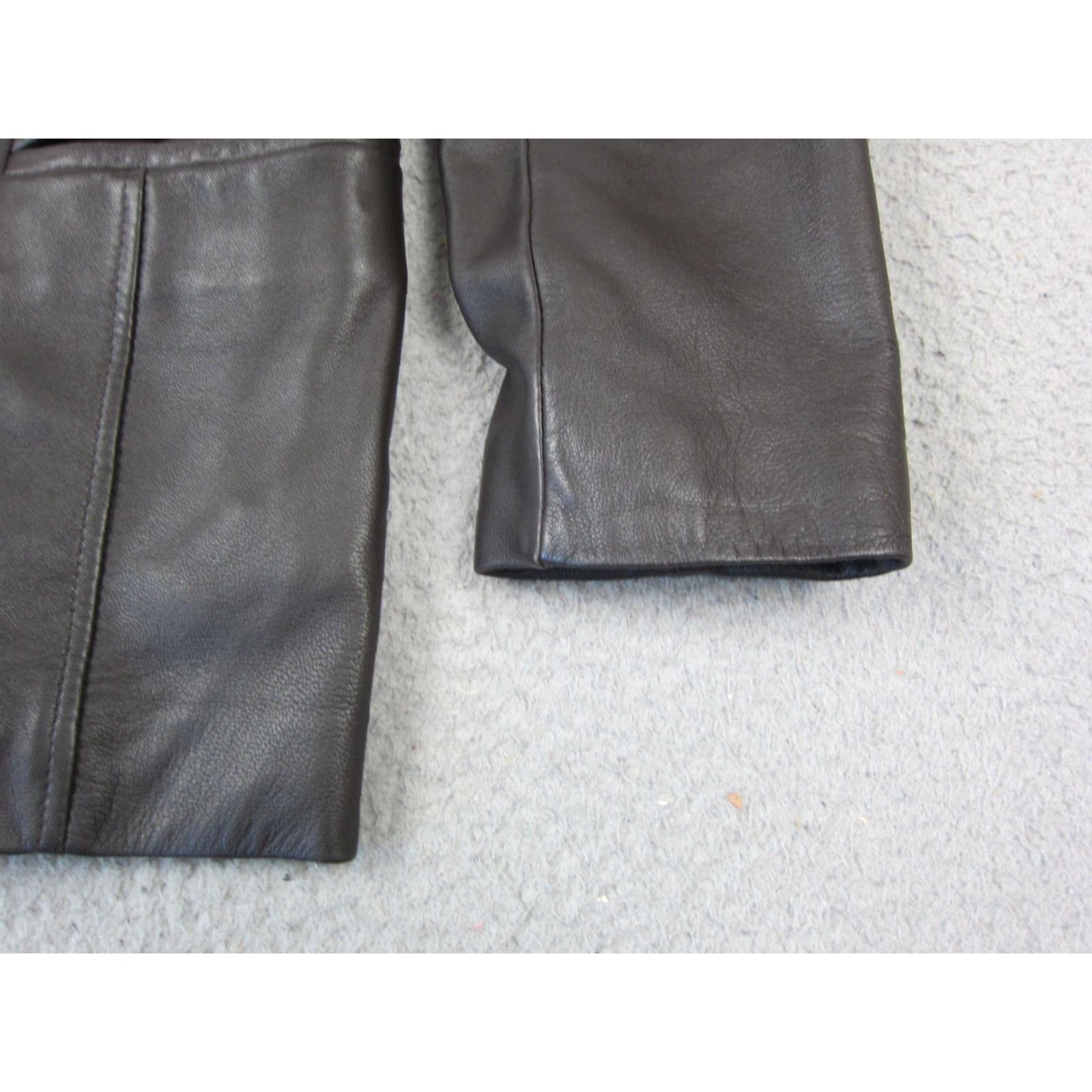 Preston & York VINTAGE Preston & York Jacket Womens M Black Leather Y2K Regular Fit Long Sleeve Pocketed Size M / US 6-8 / IT 42-44 - 4 Thumbnail